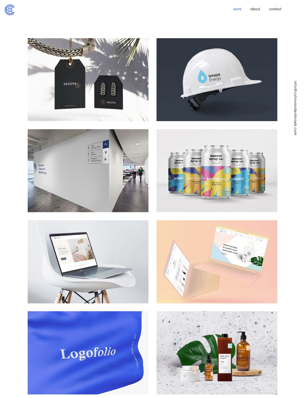 Colin van den Broek portfolio screenshot