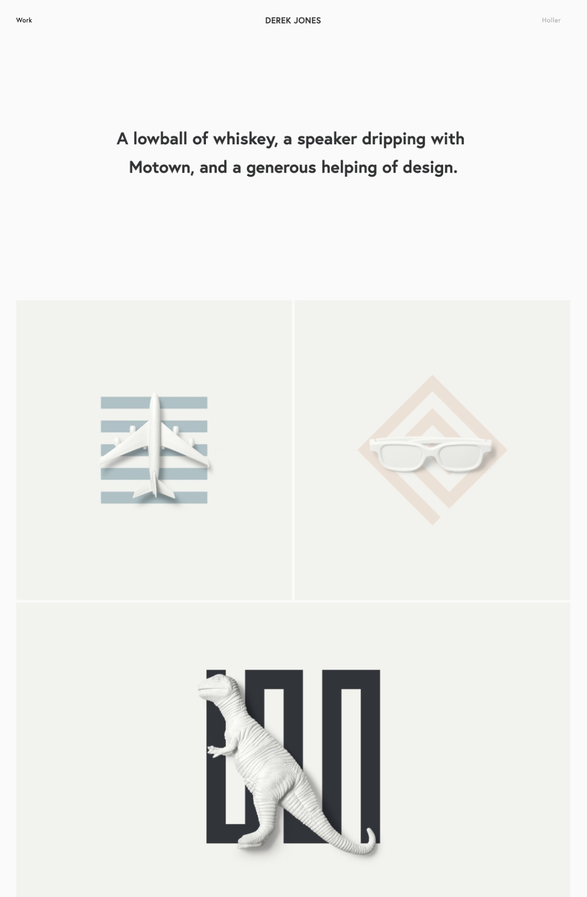 Derek Jones portfolio screenshot