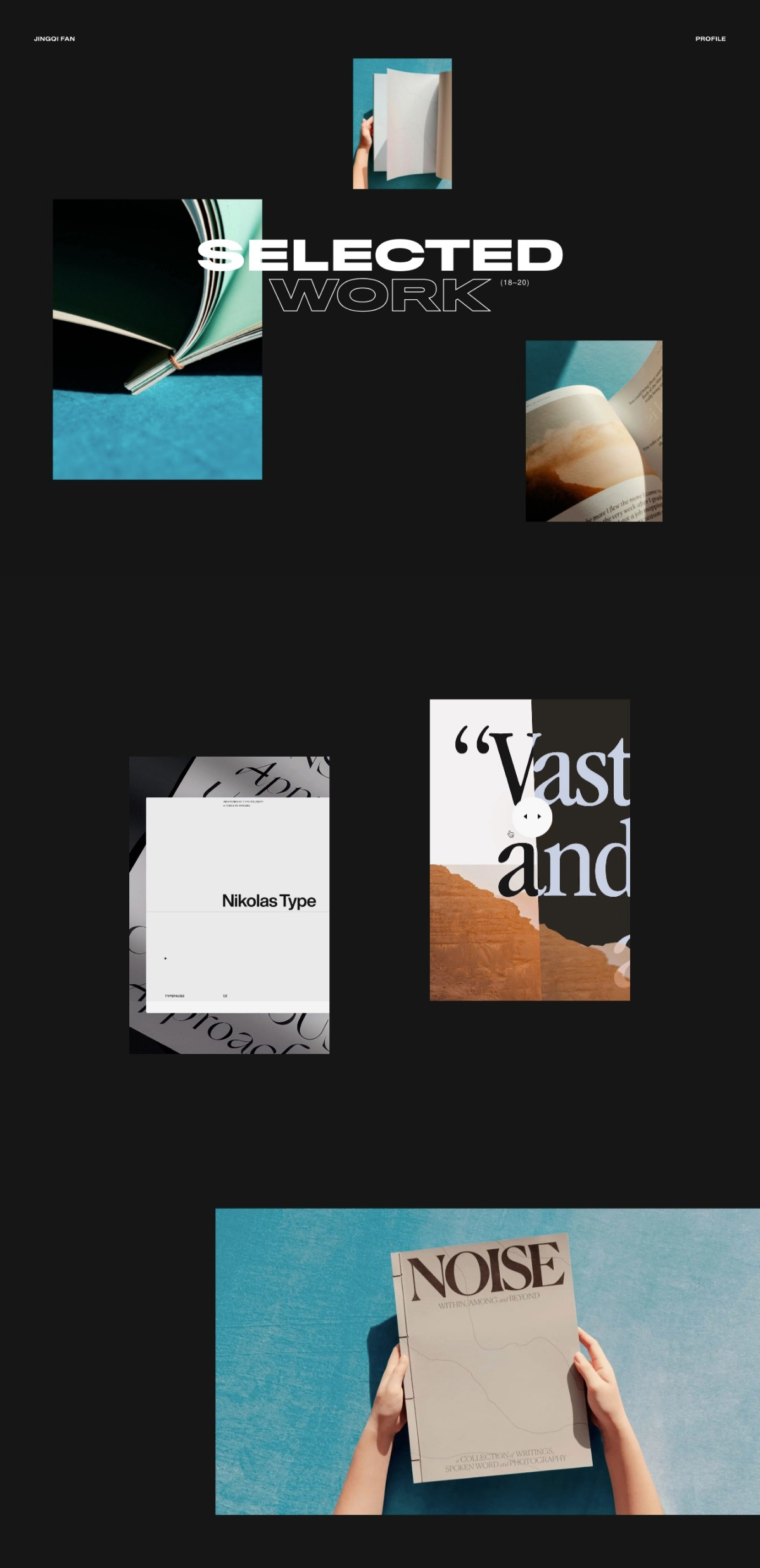 Jingqi Fan portfolio screenshot