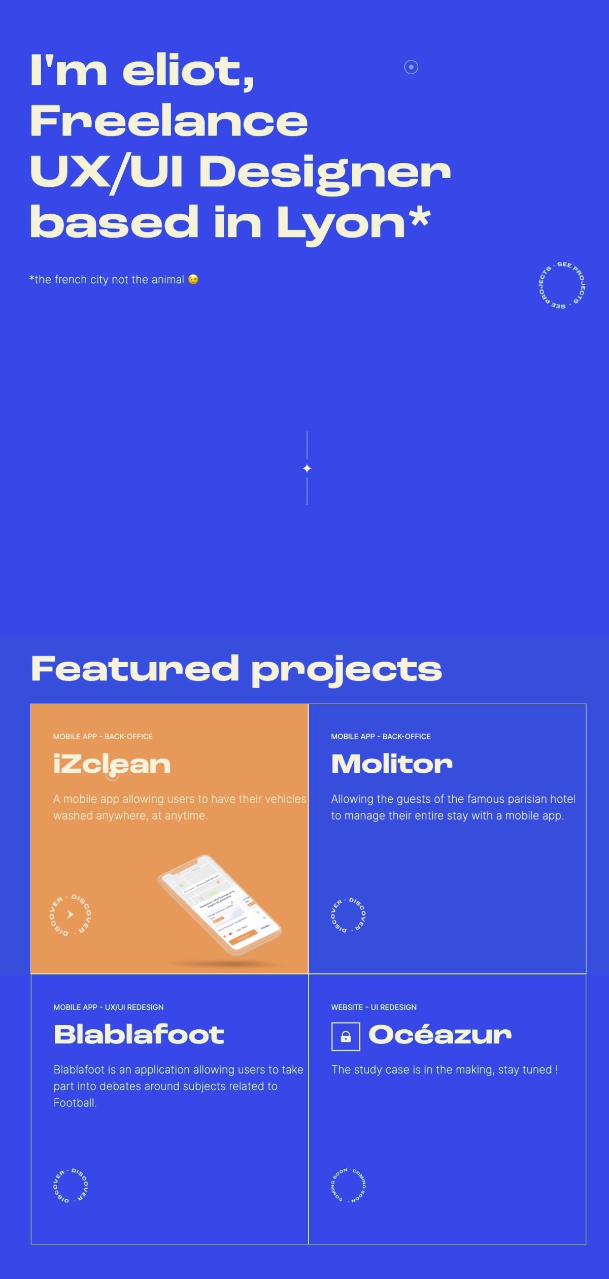 Eliot Besson portfolio screenshot