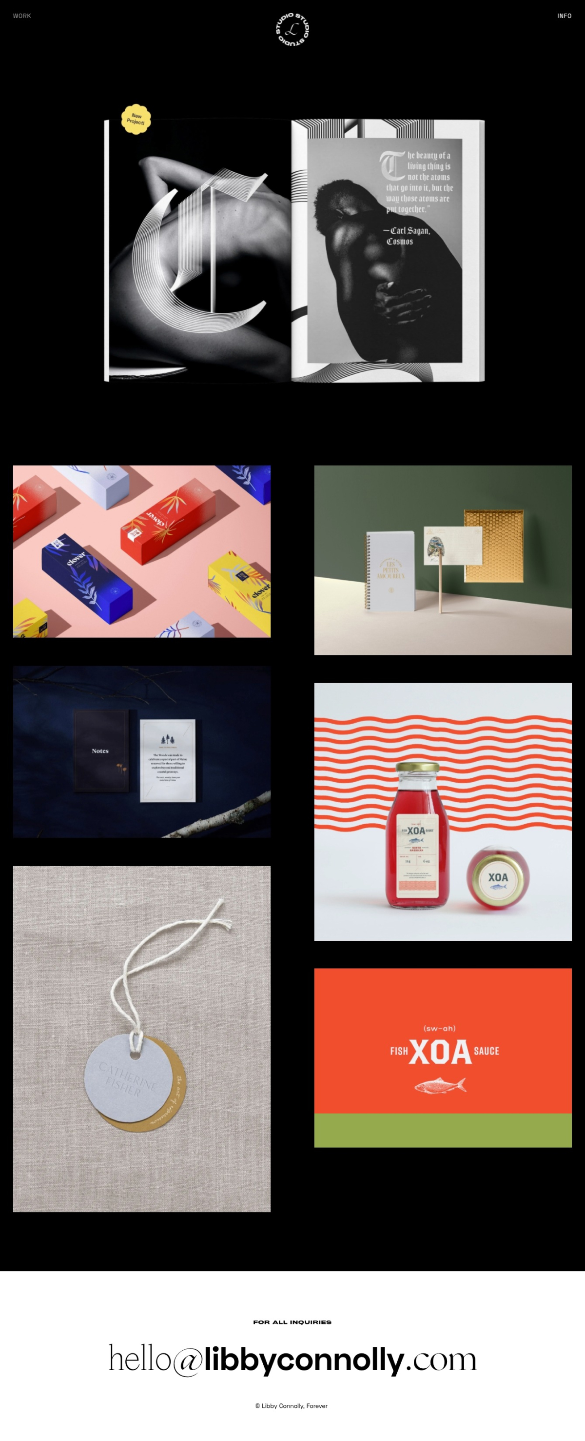 Libby Connolly portfolio screenshot