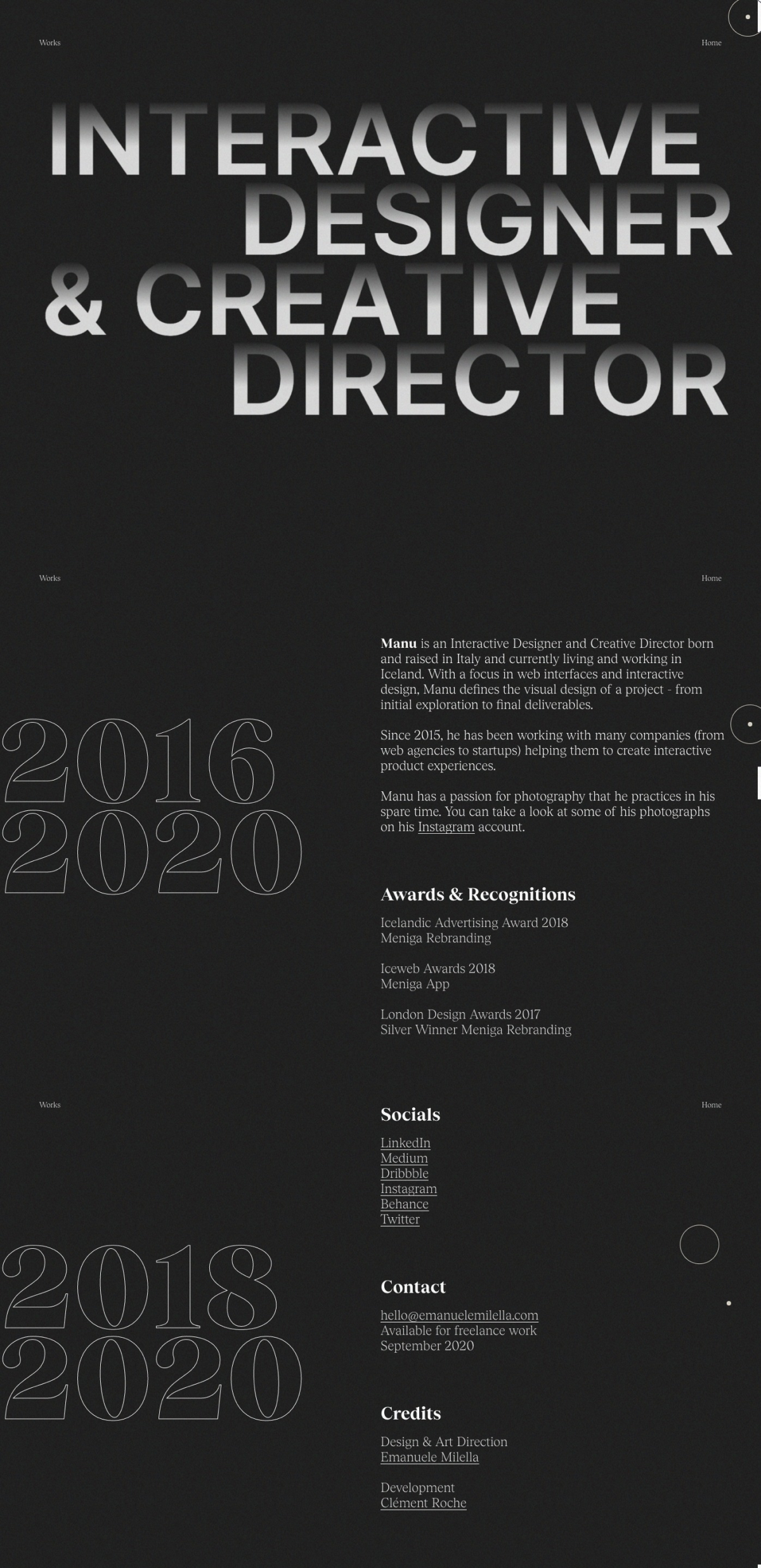Emanuele Minella portfolio screenshot
