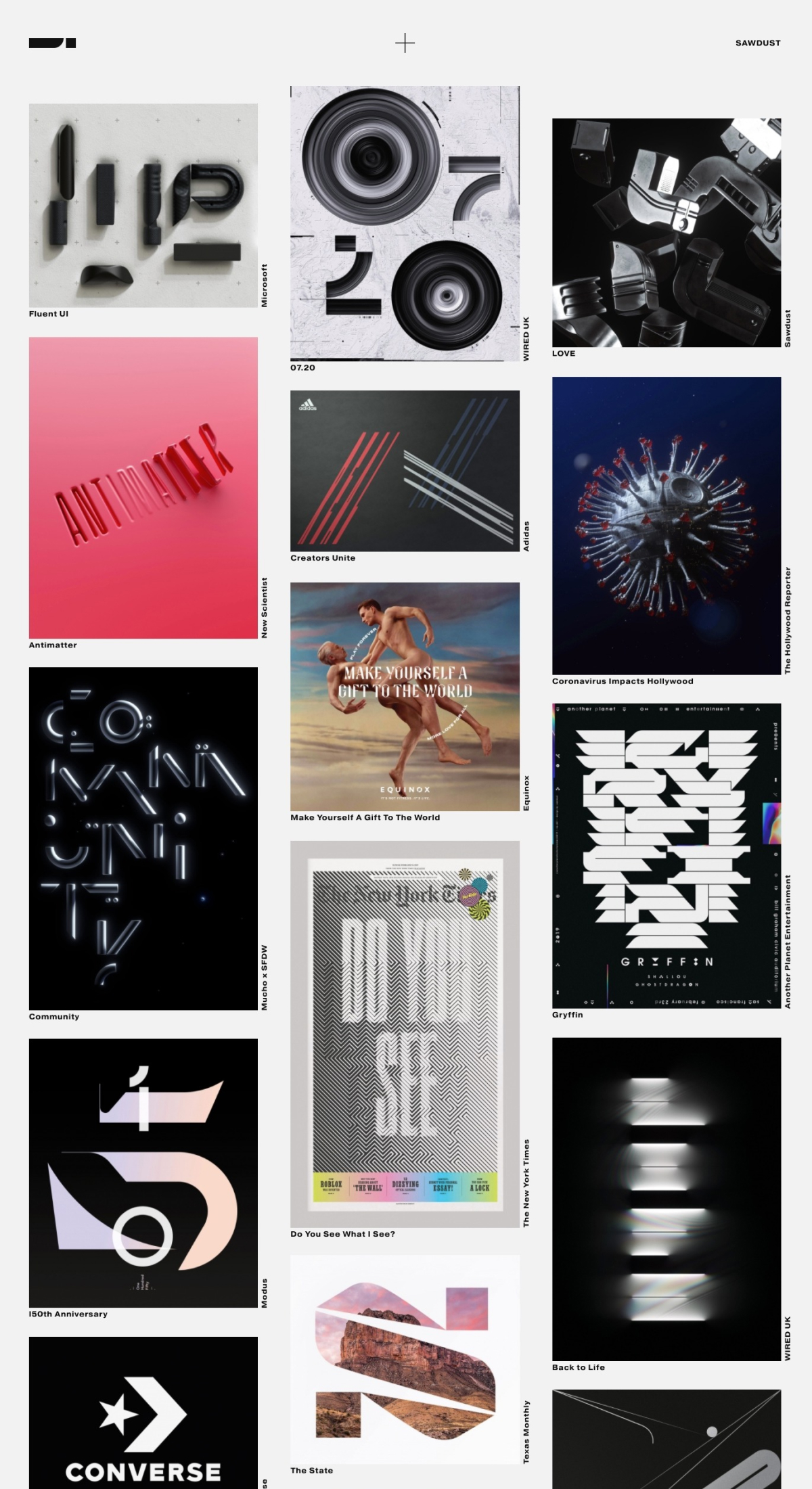 Sawdust portfolio screenshot