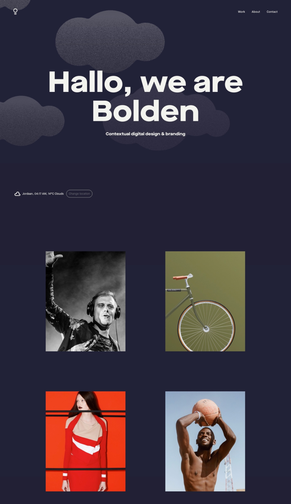 Bolden portfolio screenshot