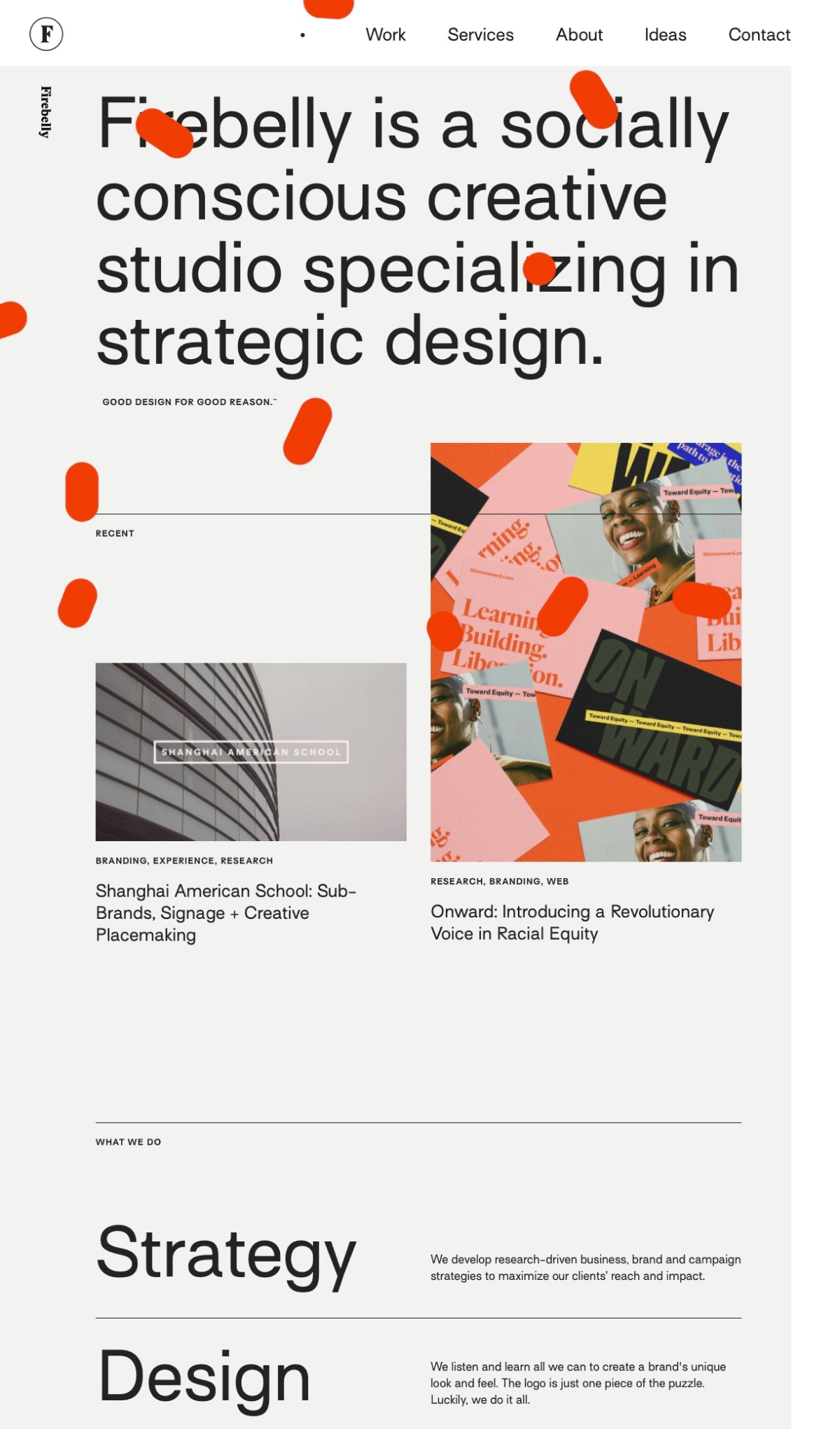 Firebelly Design portfolio screenshot