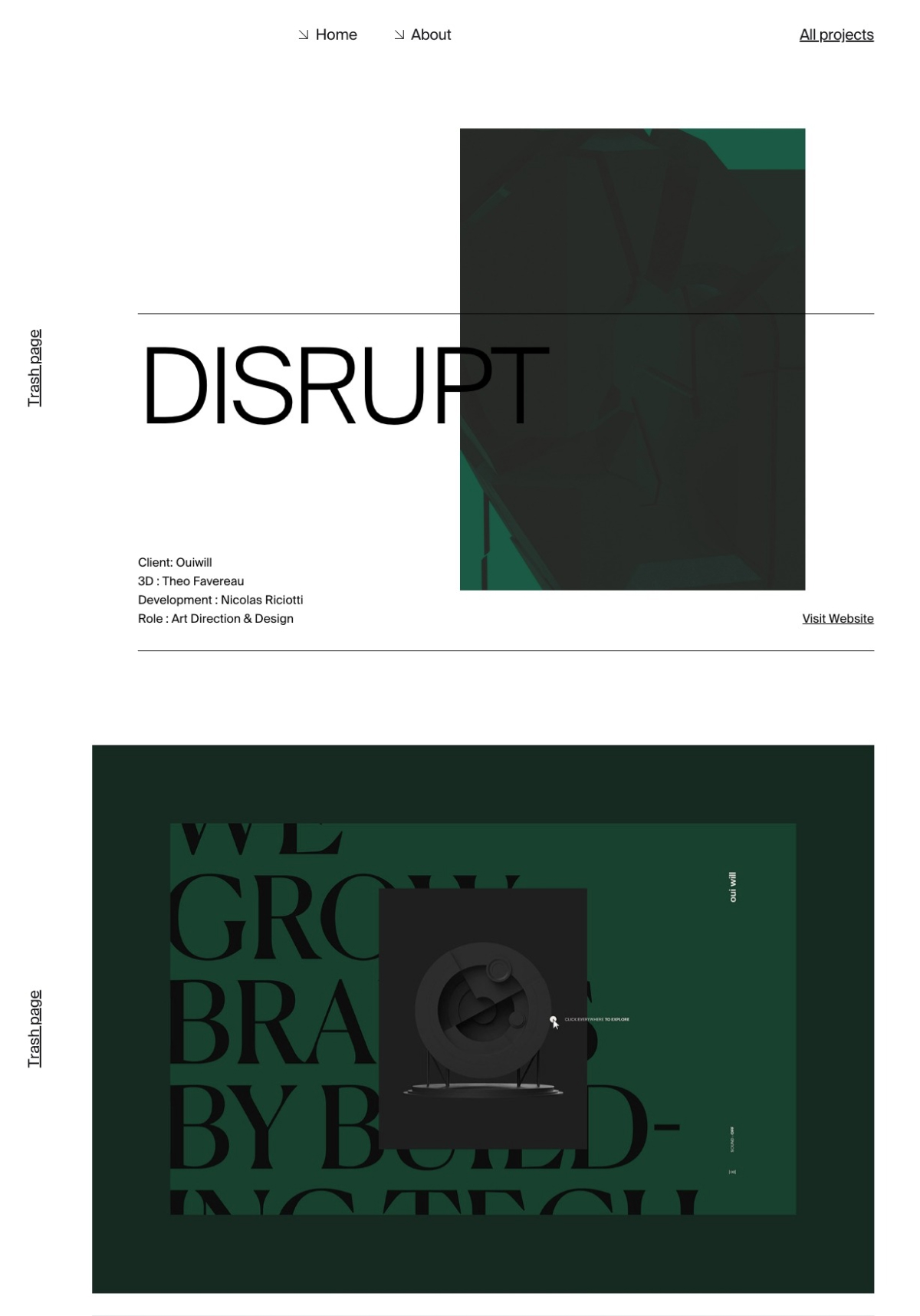 Flavien Guilbaud portfolio screenshot