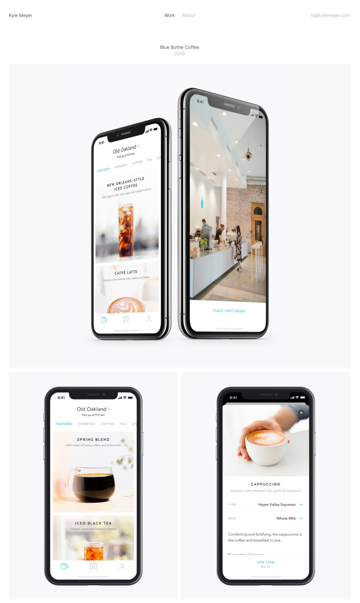 Kyle Meyer portfolio screenshot