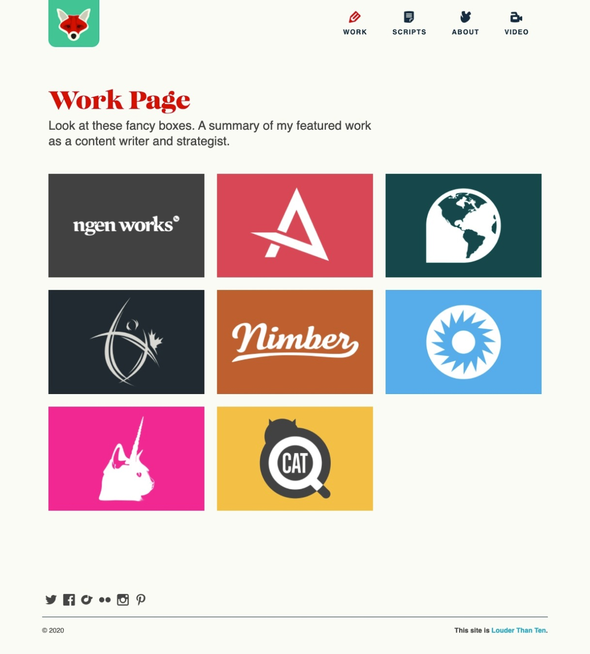 Rachel Gertz portfolio screenshot