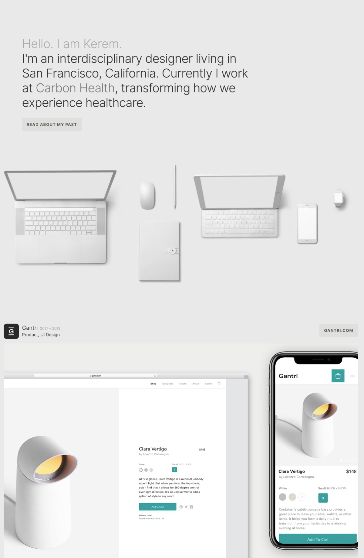 Kerem Suer portfolio screenshot