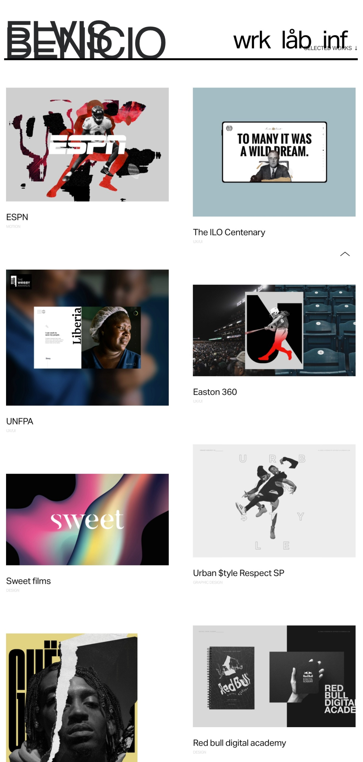 Elvis Benicio portfolio screenshot