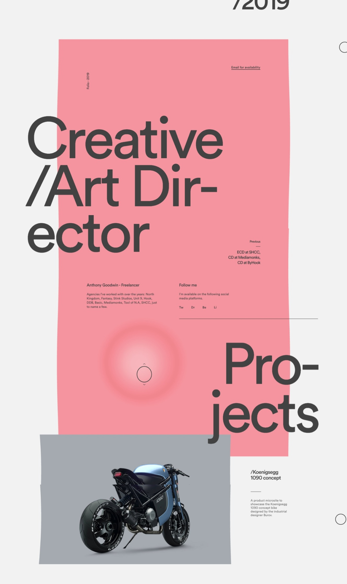 Anthony Goodwin portfolio screenshot