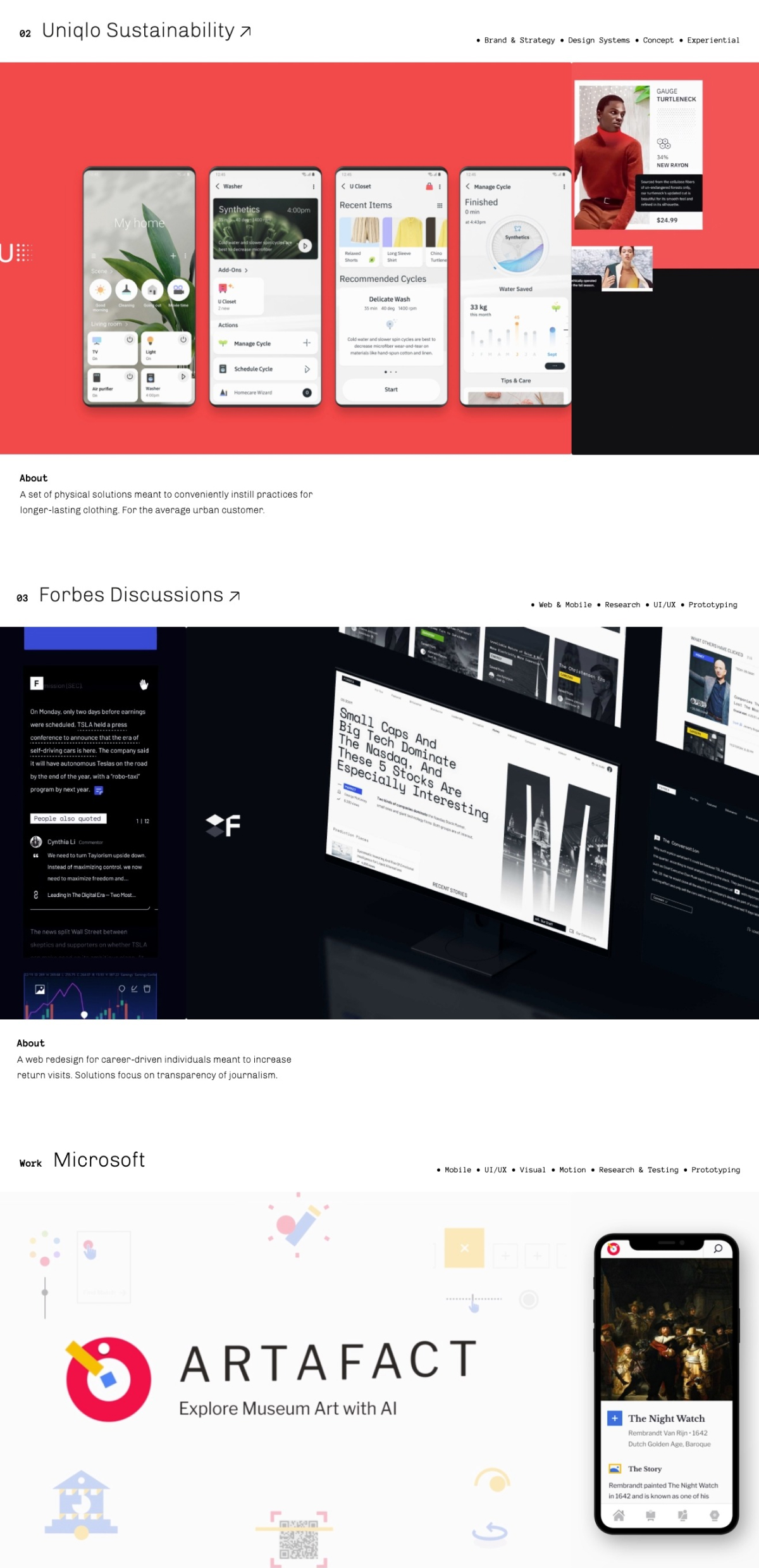 Vanasa Liu portfolio screenshot