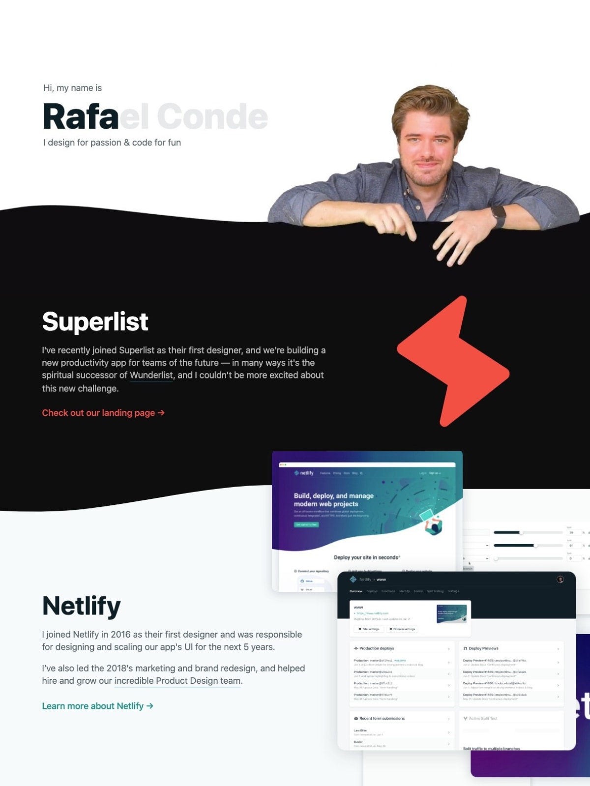 Rafael Conde portfolio screenshot