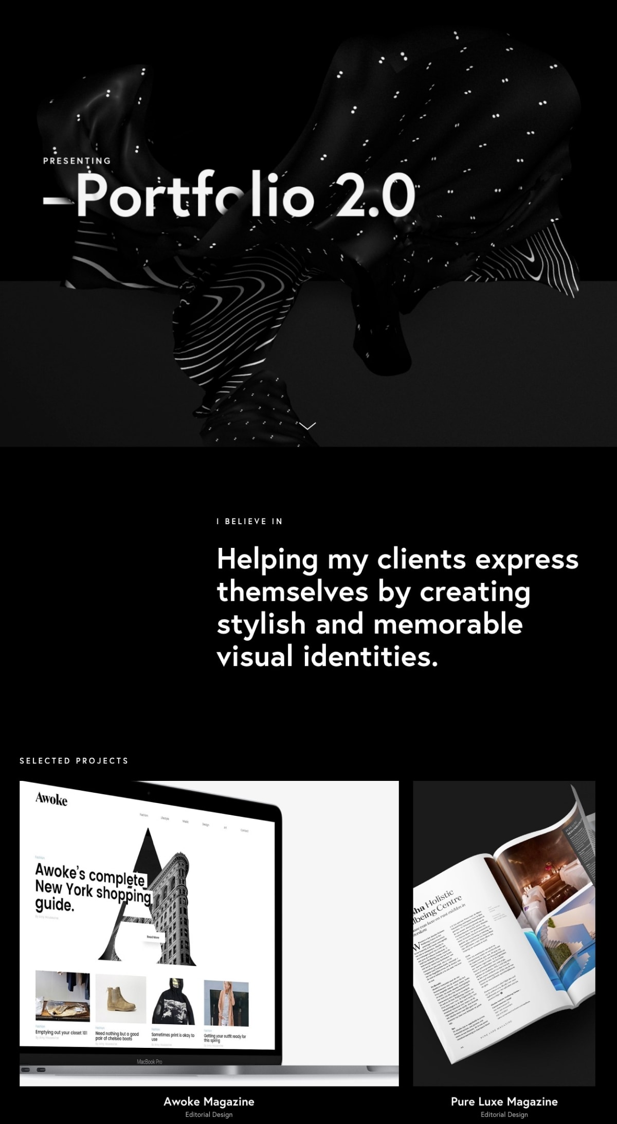 Lucas Berghoef portfolio screenshot
