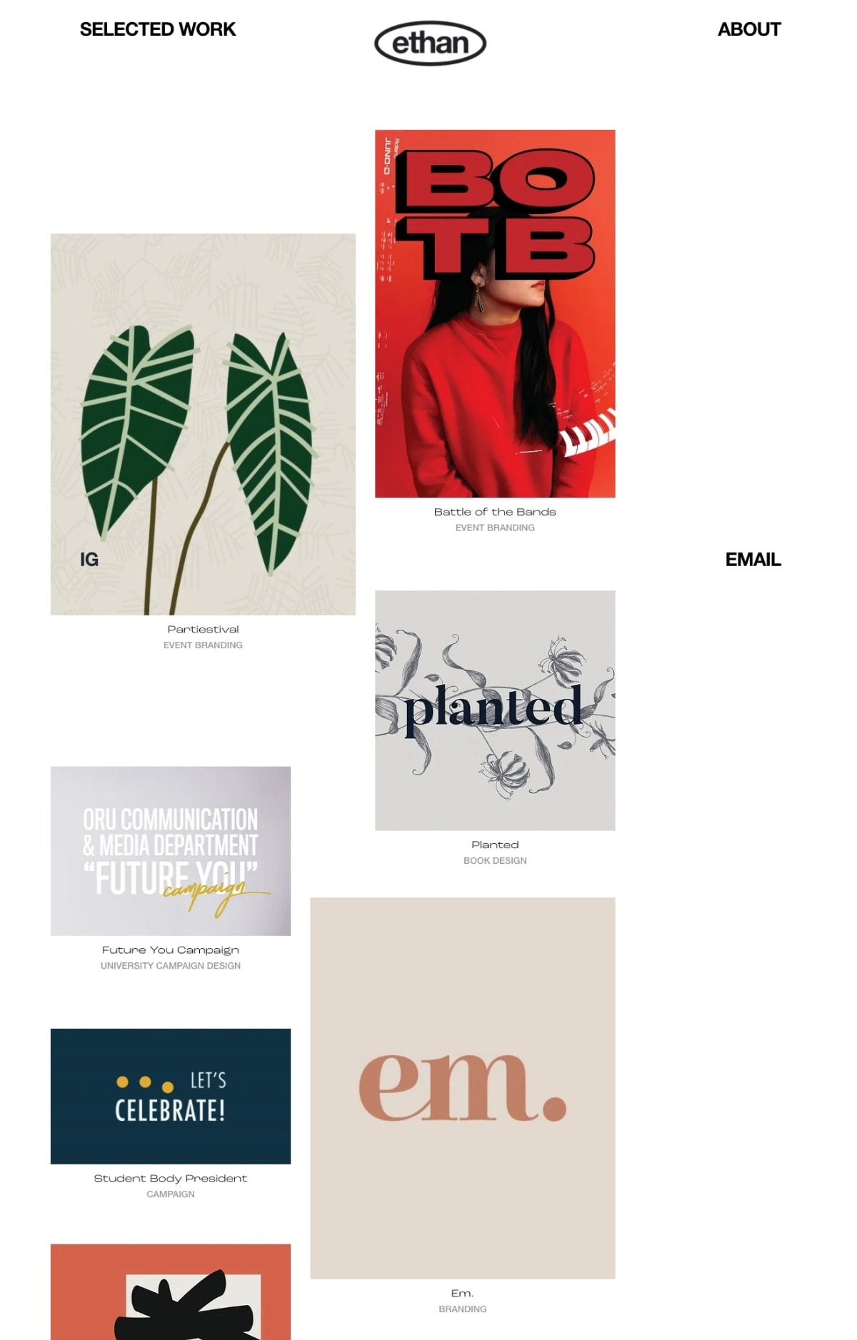 Ethan Schaffer portfolio screenshot