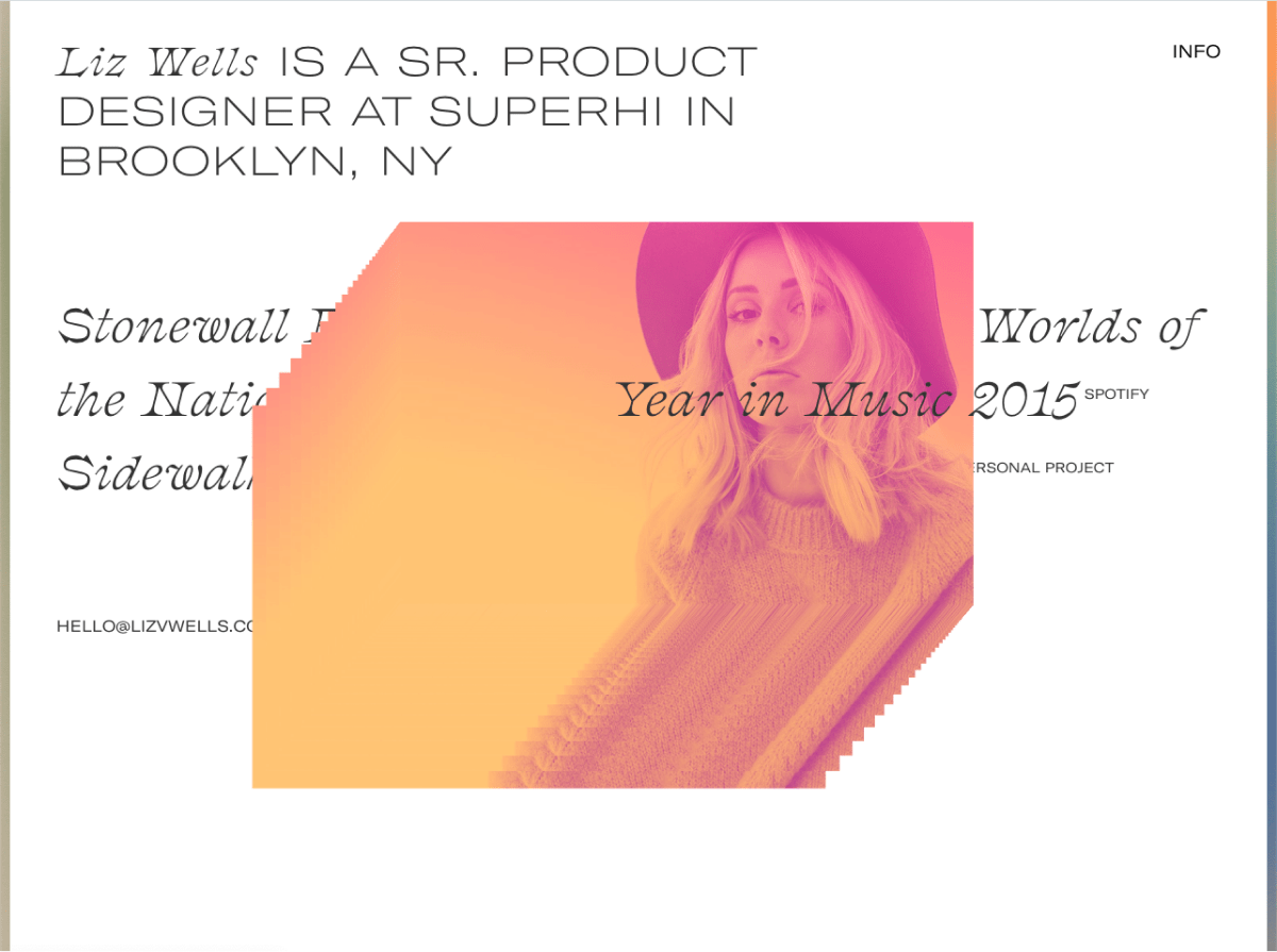 Lizv Wells portfolio screenshot