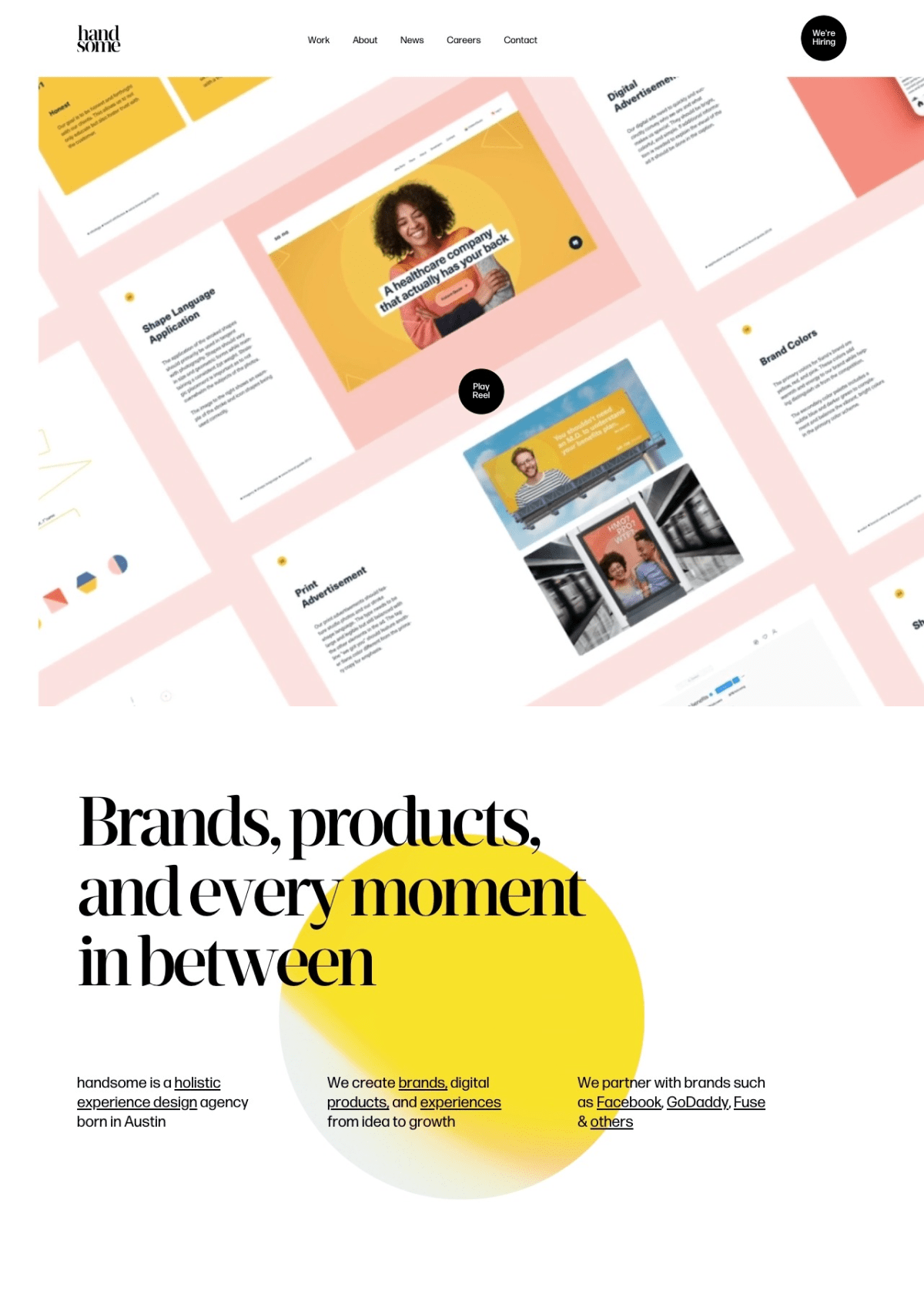 Handsome portfolio screenshot