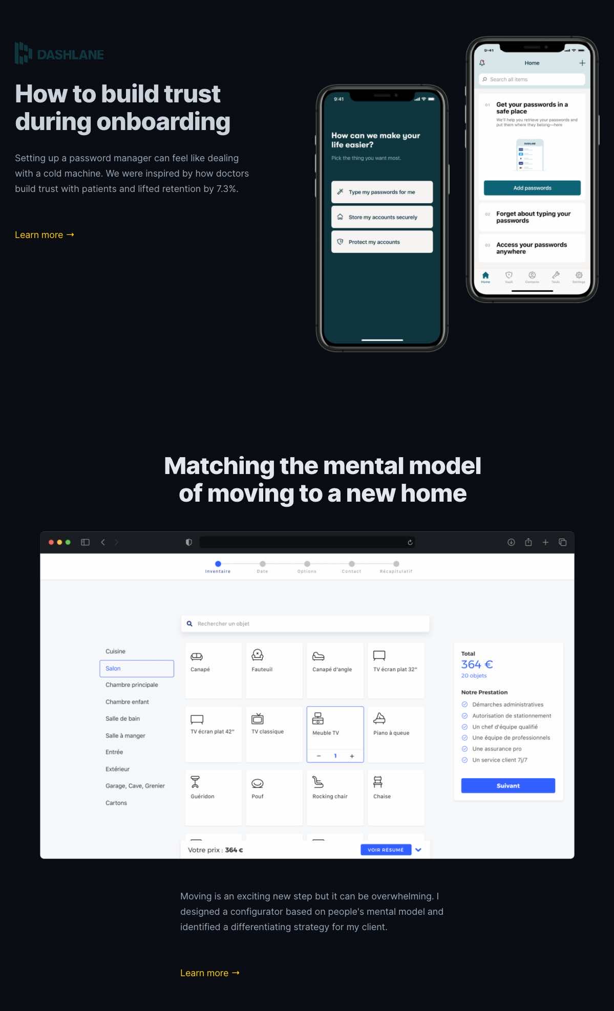 Greg Jeanneau portfolio screenshot