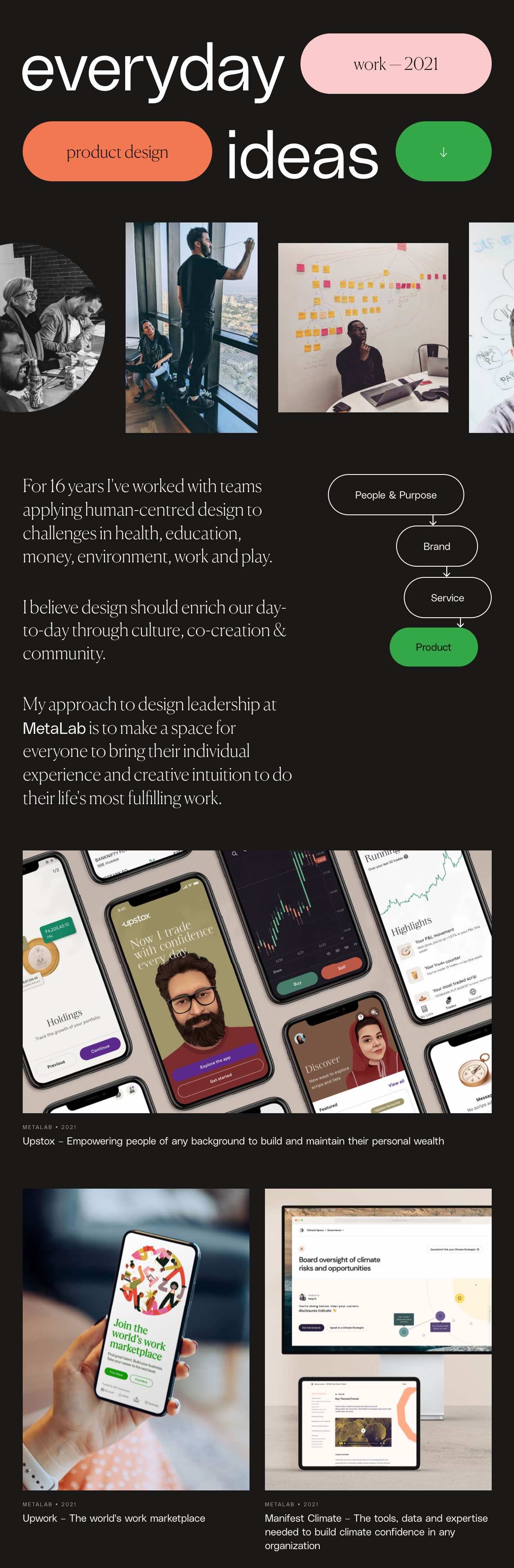 Michael Wandelmaier portfolio screenshot