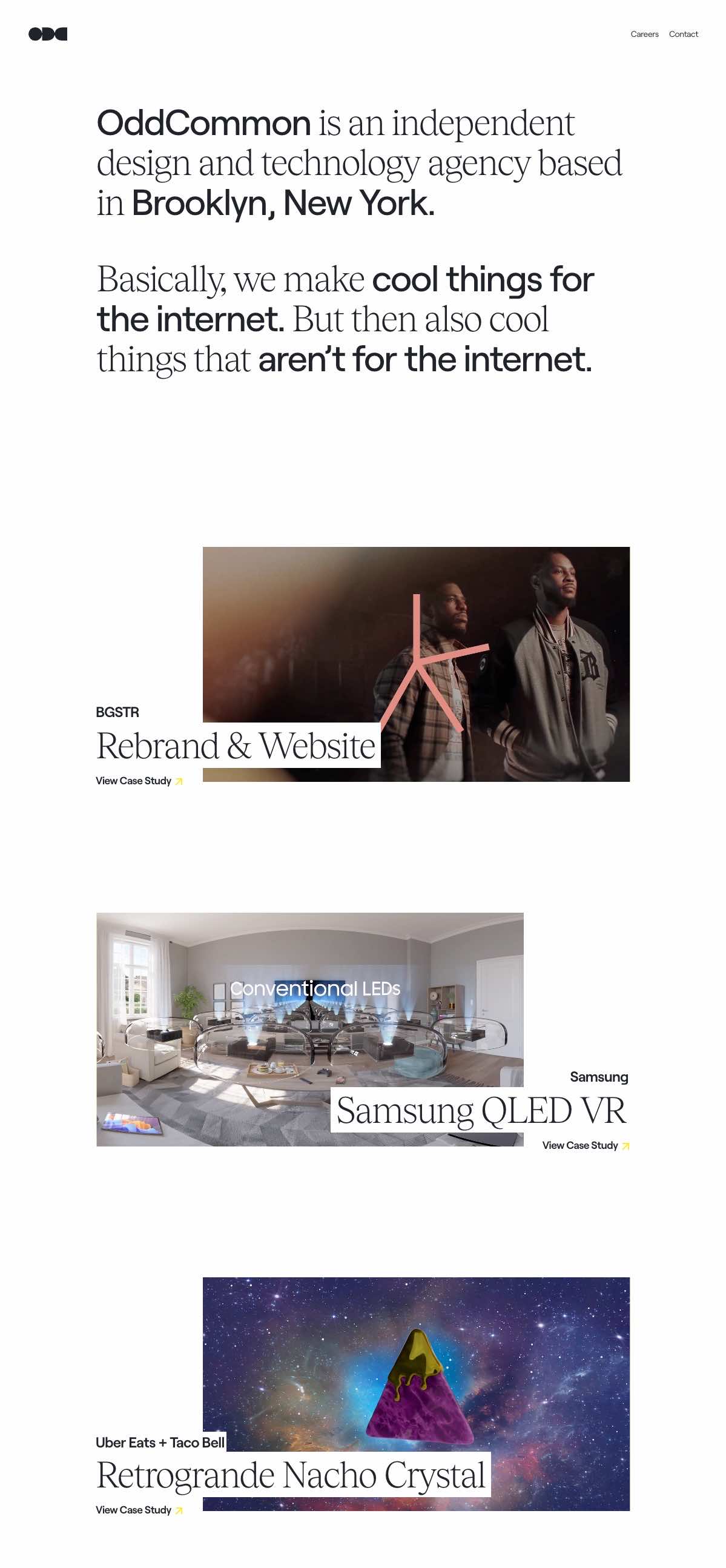 OddCommon portfolio screenshot