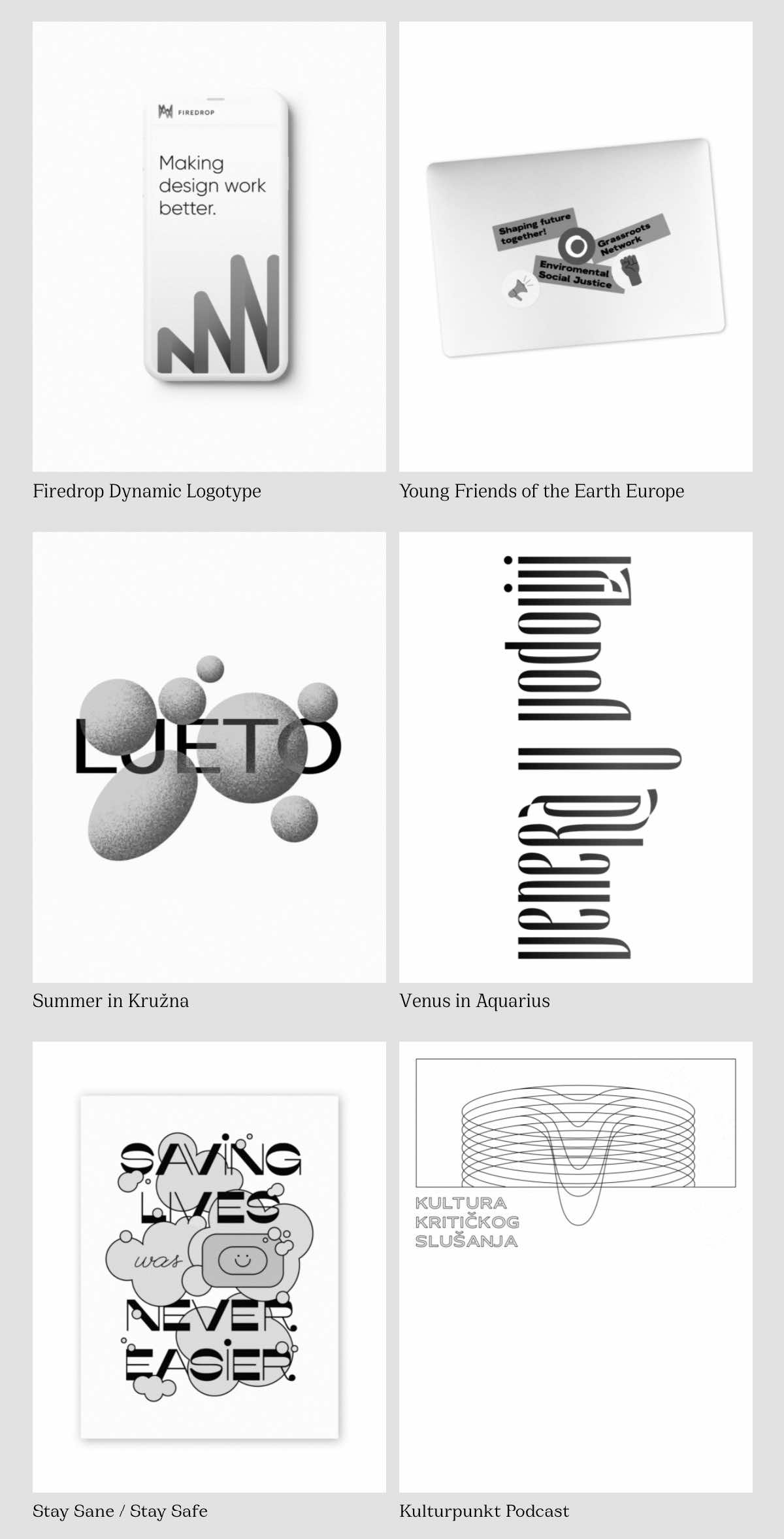 Hana Stojakovich portfolio screenshot
