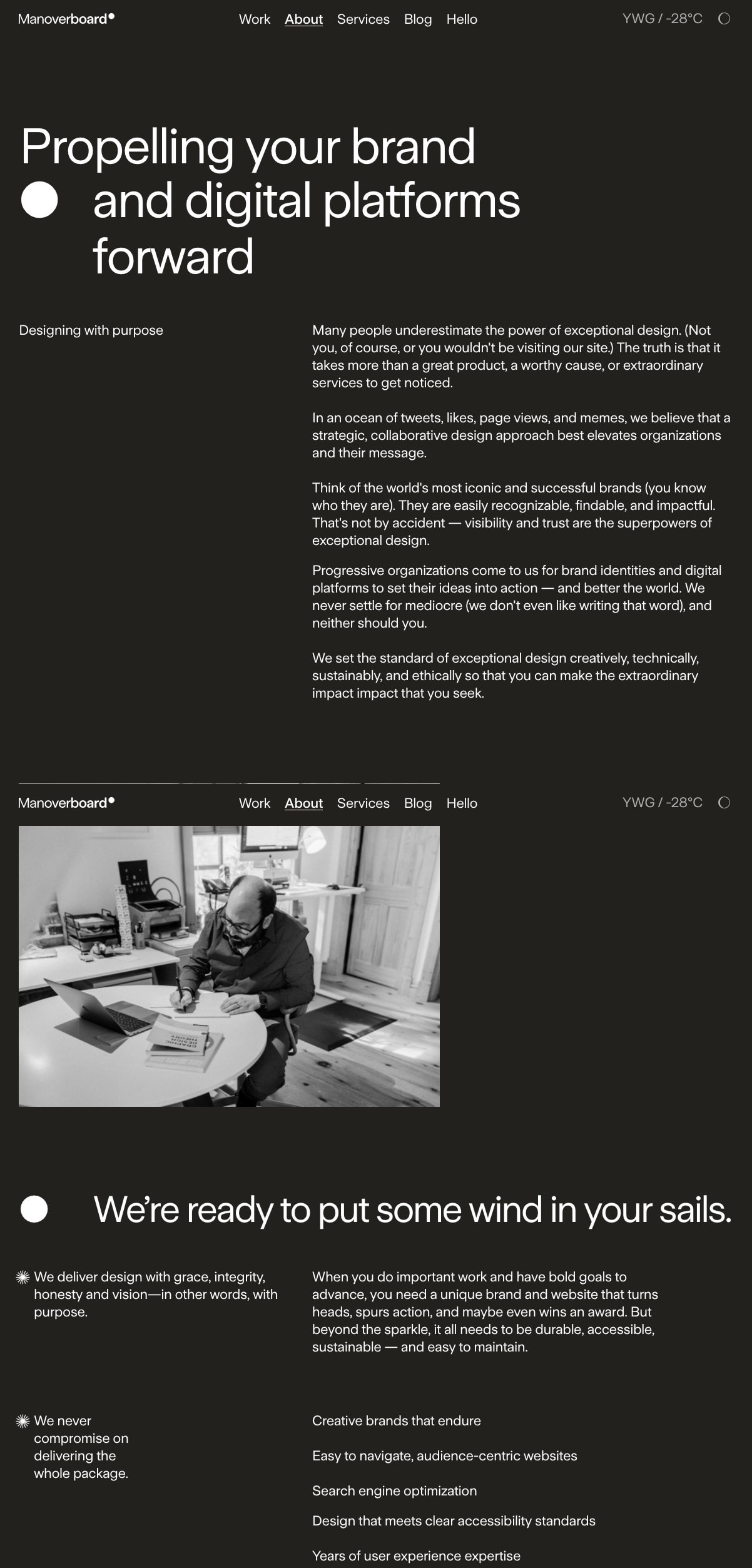 Manoverboard portfolio screenshot