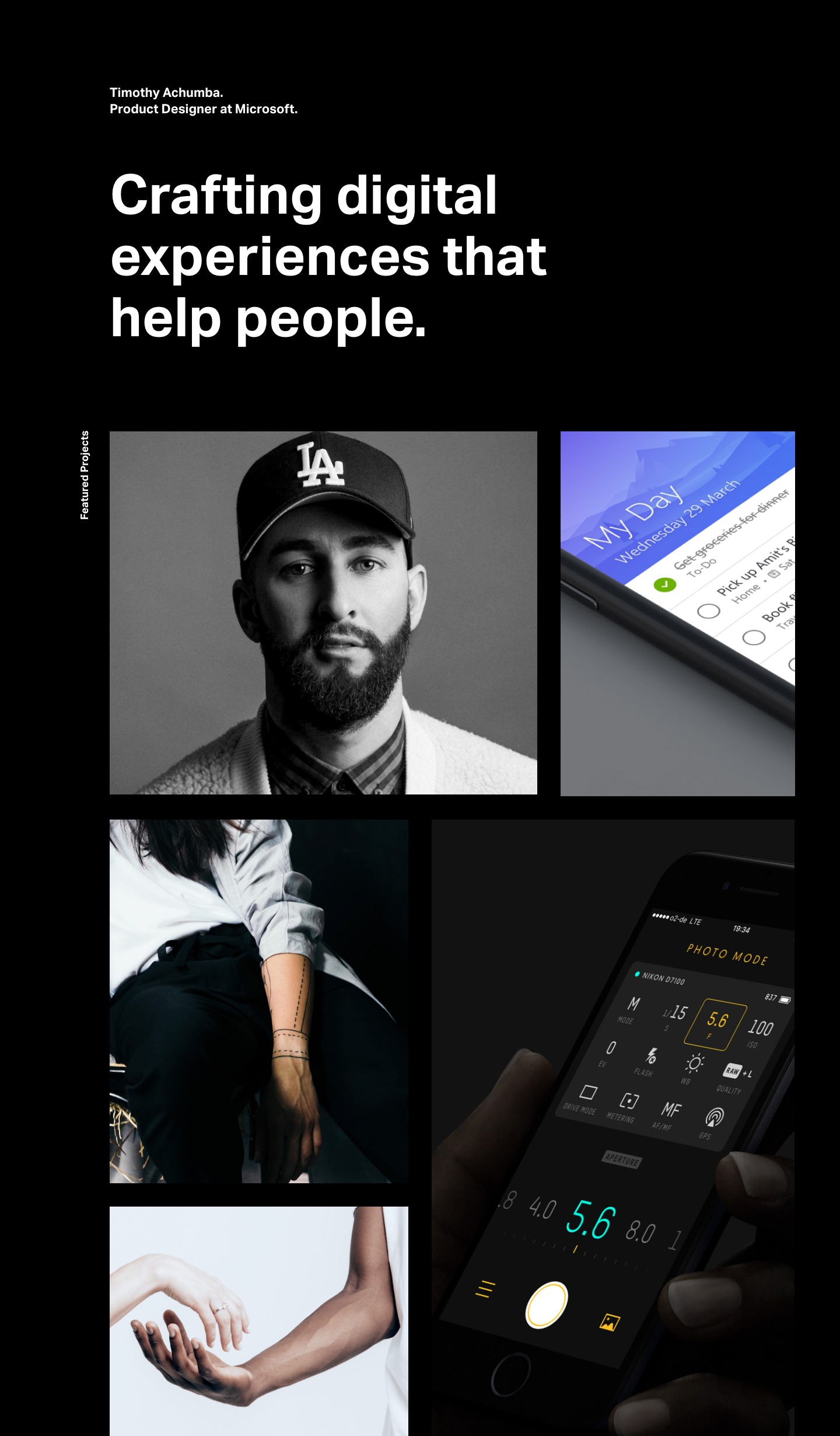 Timothy Achumba portfolio screenshot