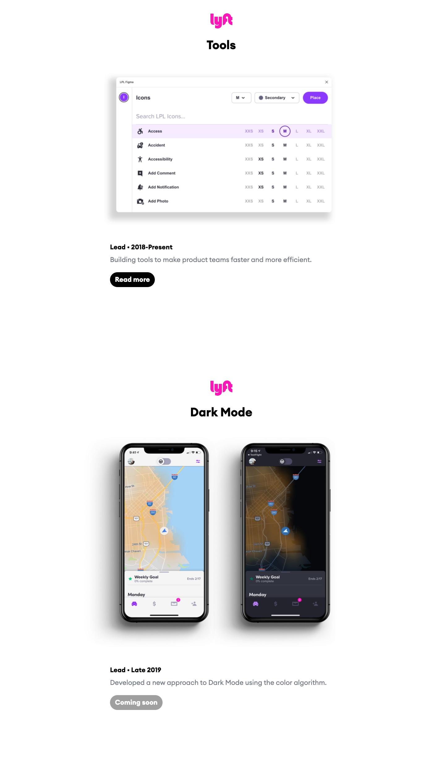 Kevyn portfolio screenshot
