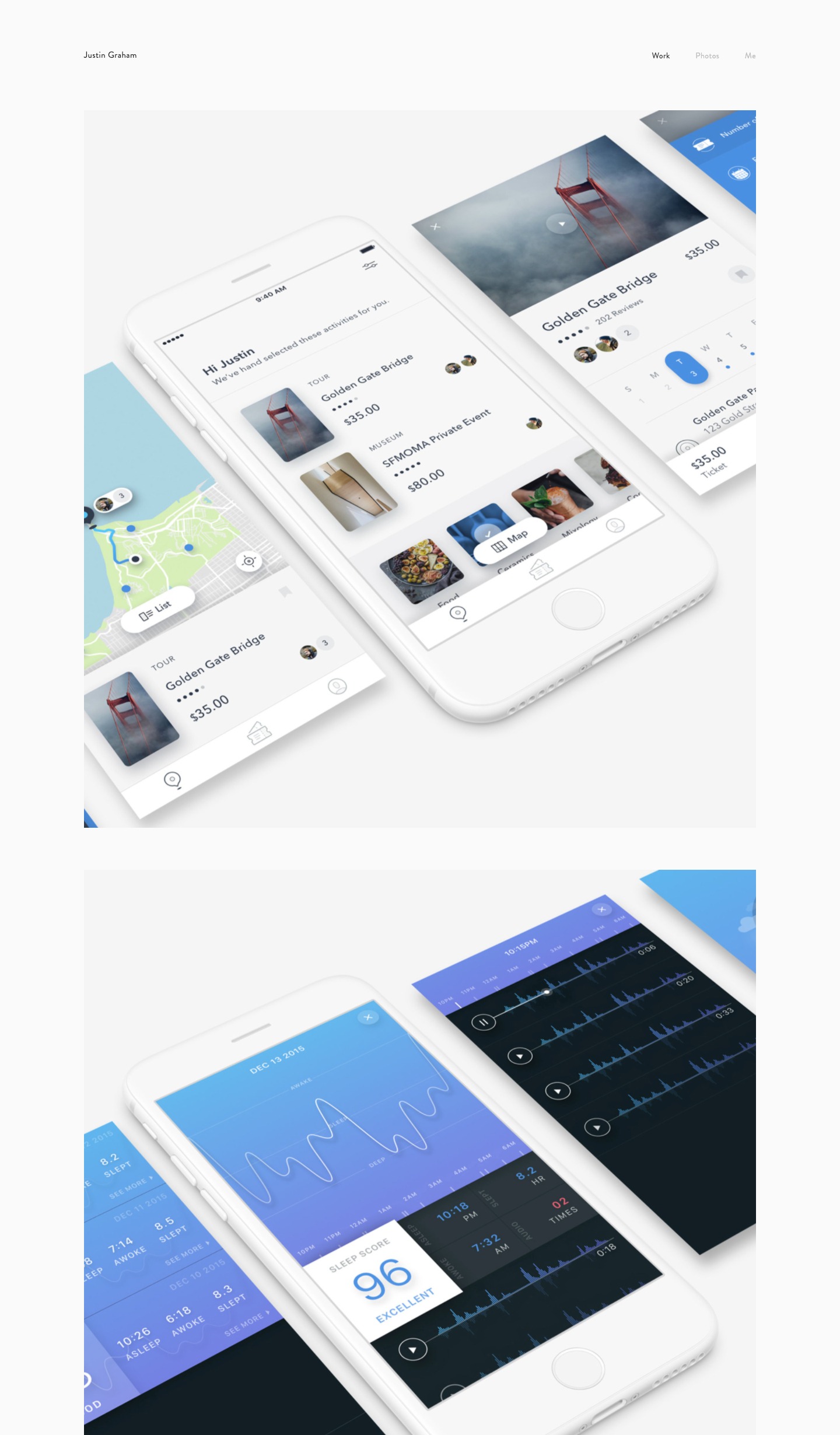 Justin Graham portfolio screenshot