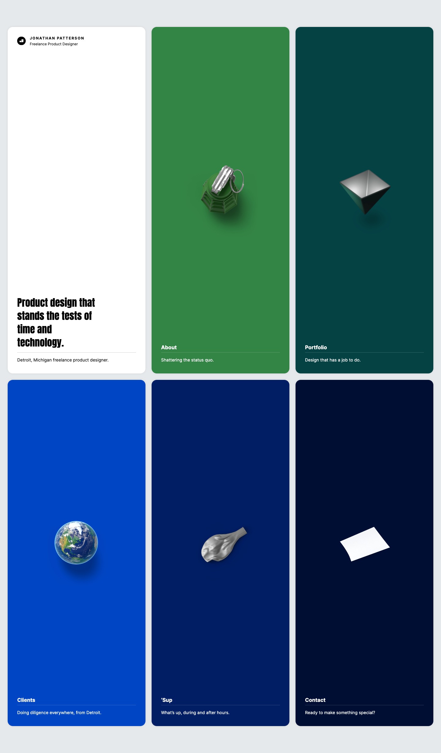 Jonathan Patterson portfolio screenshot