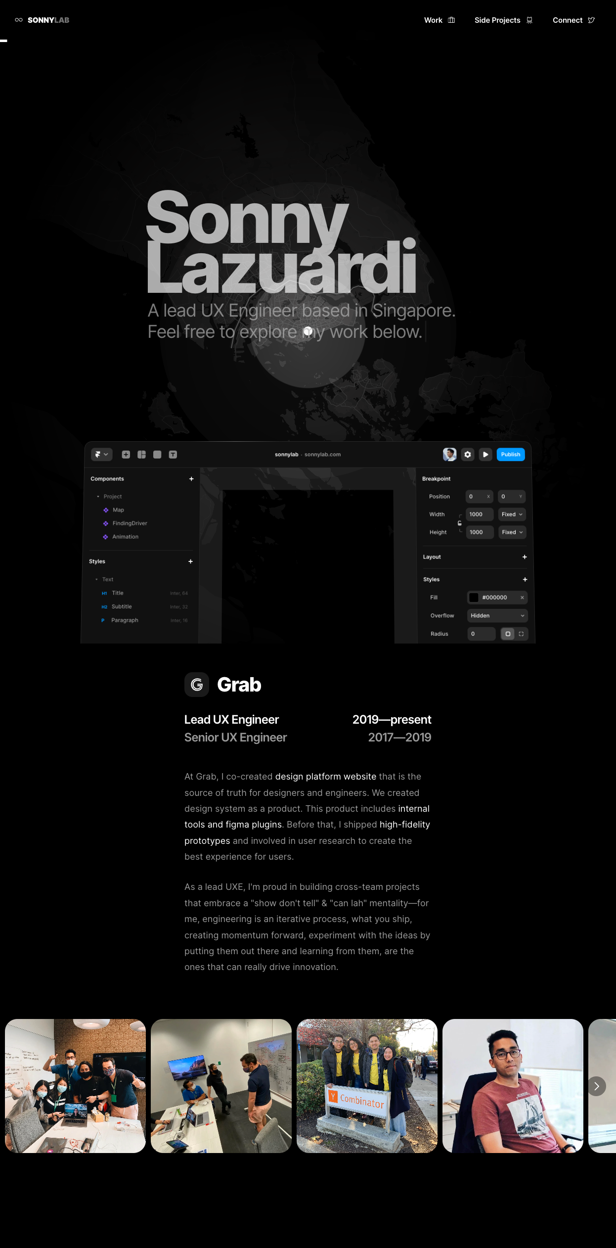 Sonny Lazuardi portfolio screenshot
