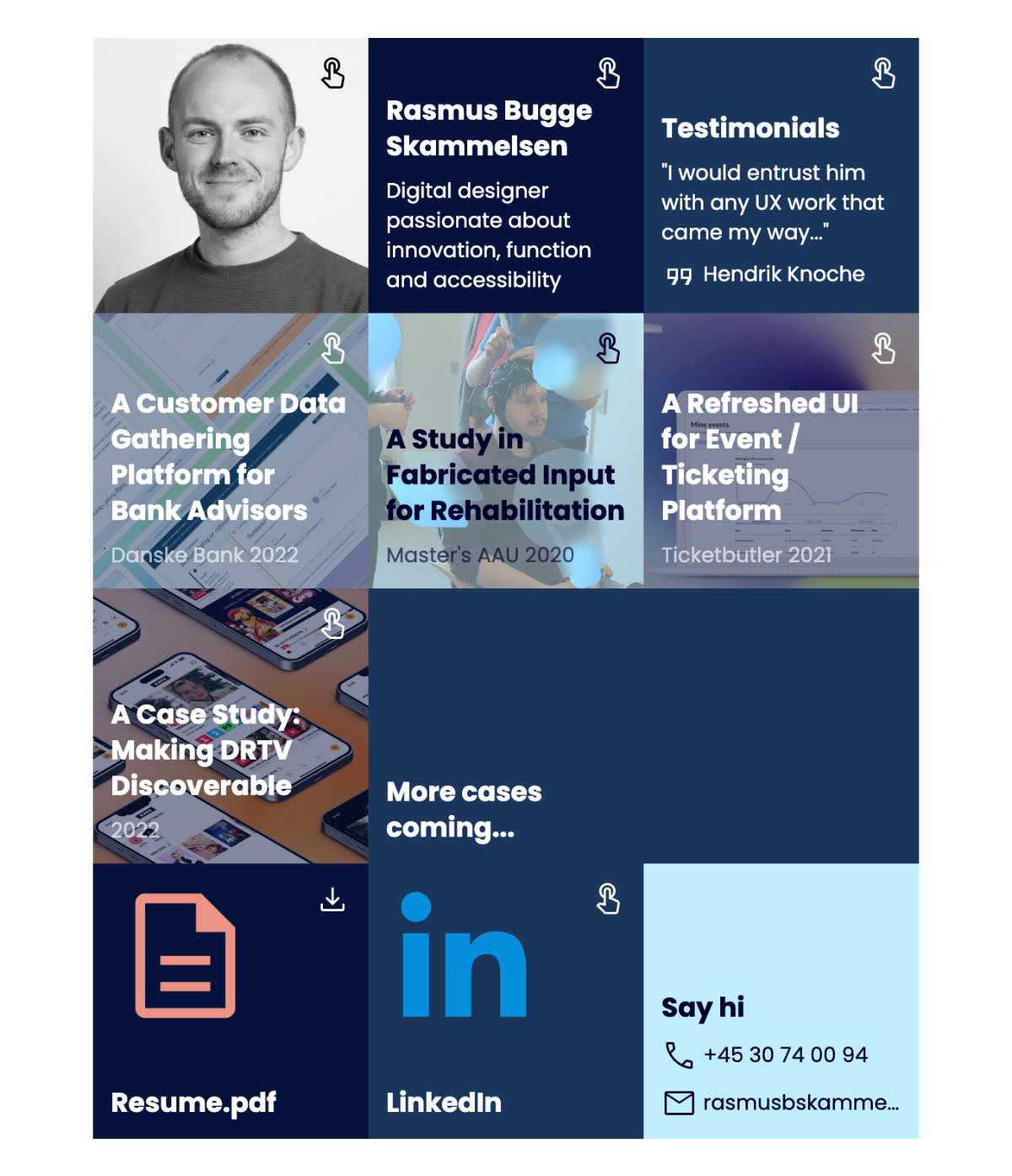 Rasmus Skammelsen portfolio screenshot