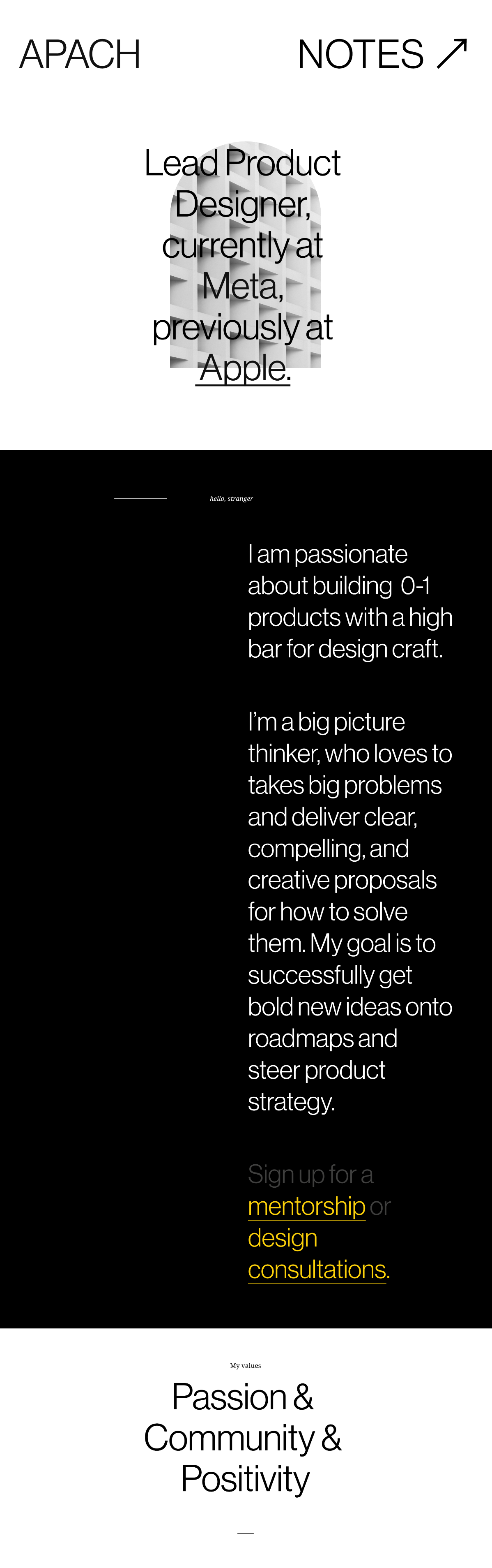 Andrea Pacheco portfolio screenshot