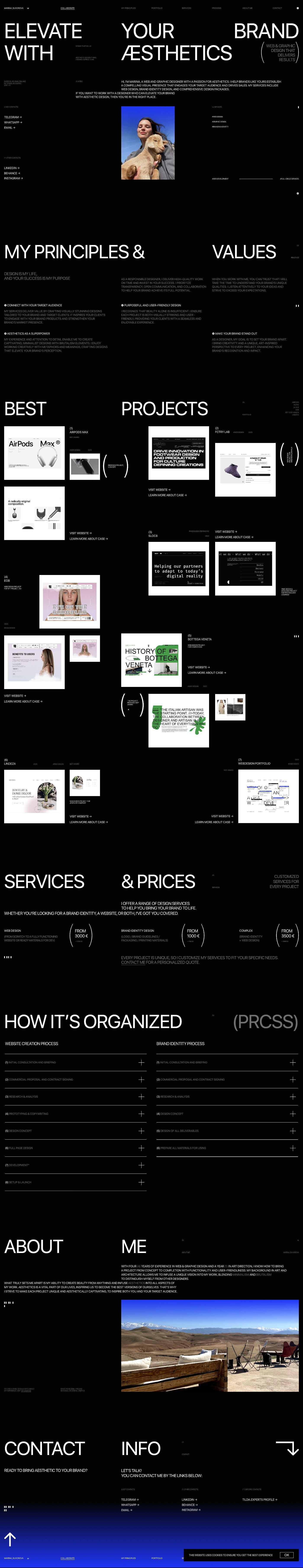 Marina Suvorova portfolio screenshot