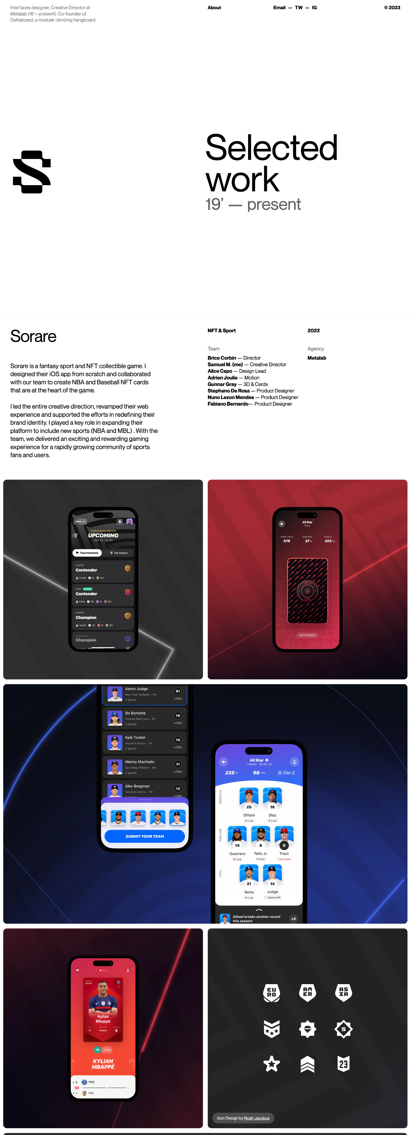 Samuel Medvedowsky portfolio screenshot