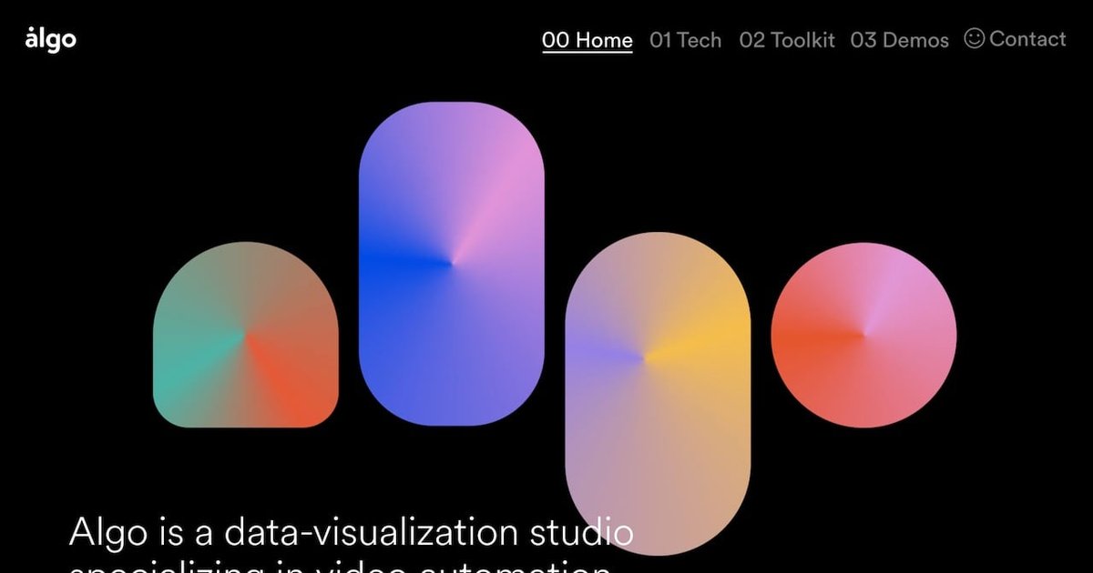 Algo Studio - Design Agency Portfolio Inspiration