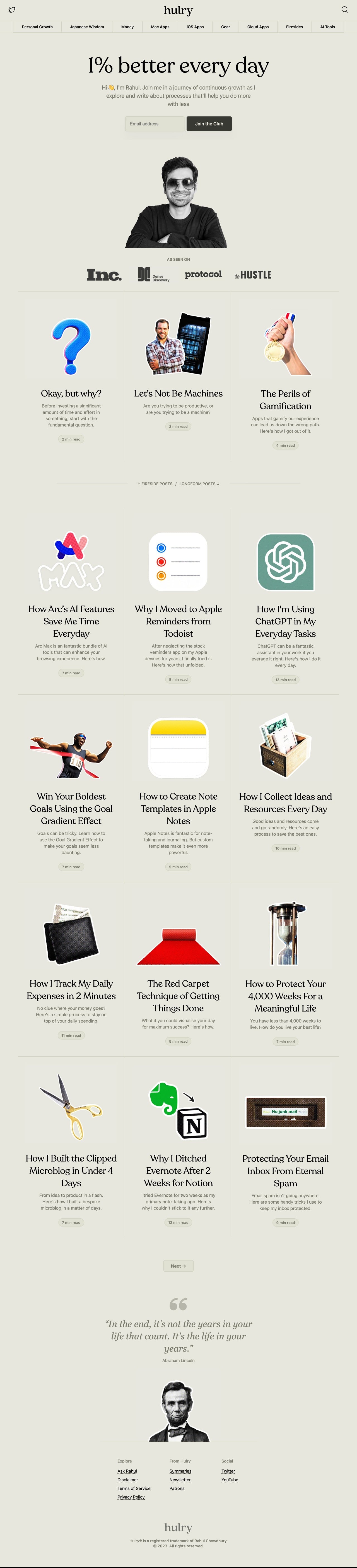 Rahul Chowdhury portfolio screenshot