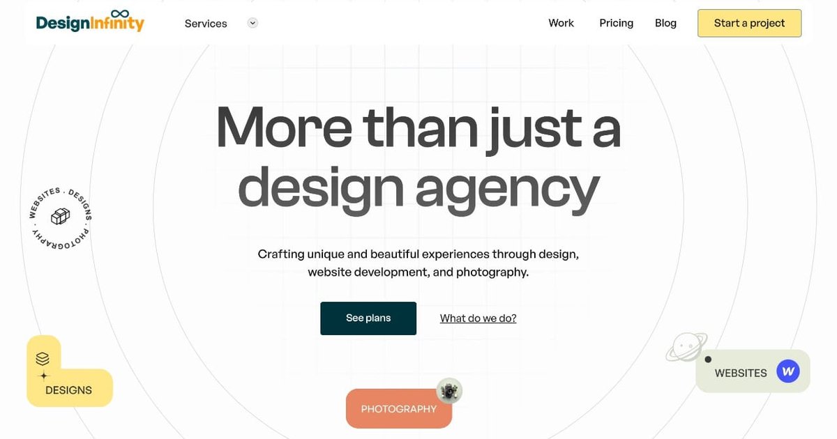 Design Infinity - Design Agency Portfolio Inspiration