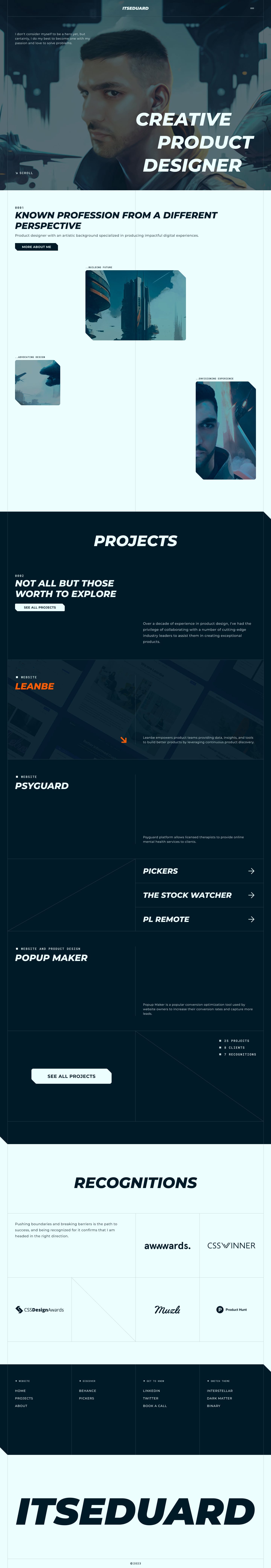 Eduard Hambardzumyan portfolio screenshot