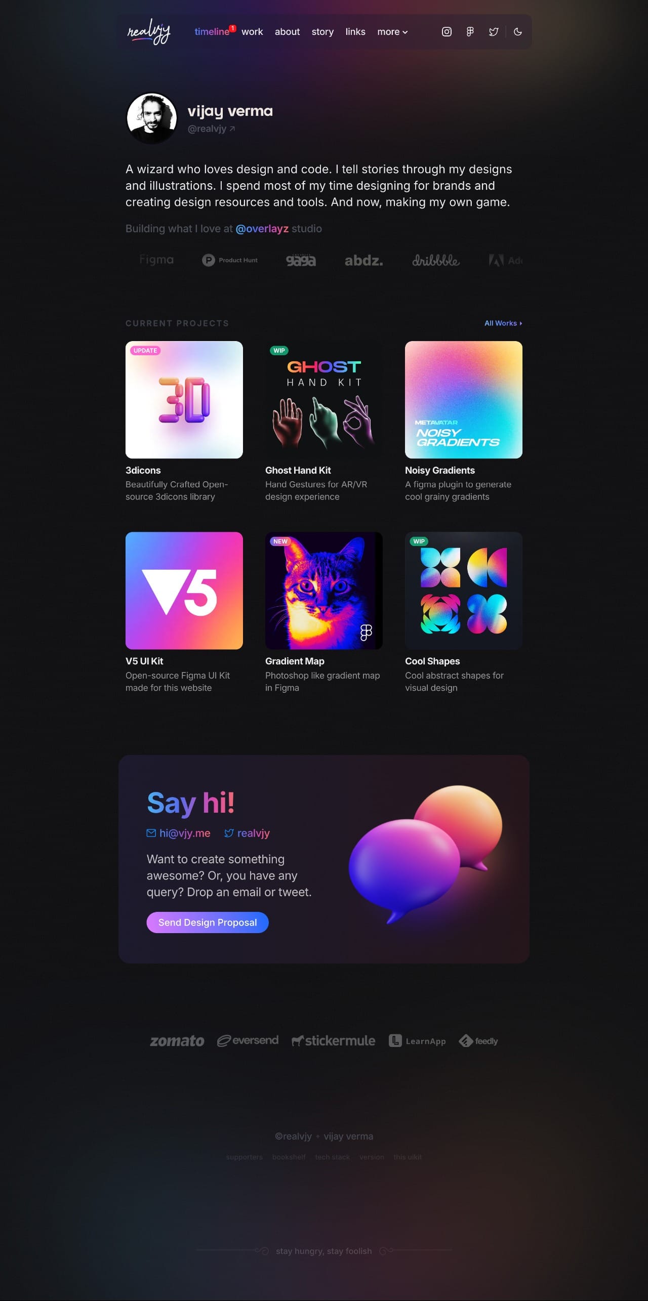 Vijay Verma portfolio screenshot