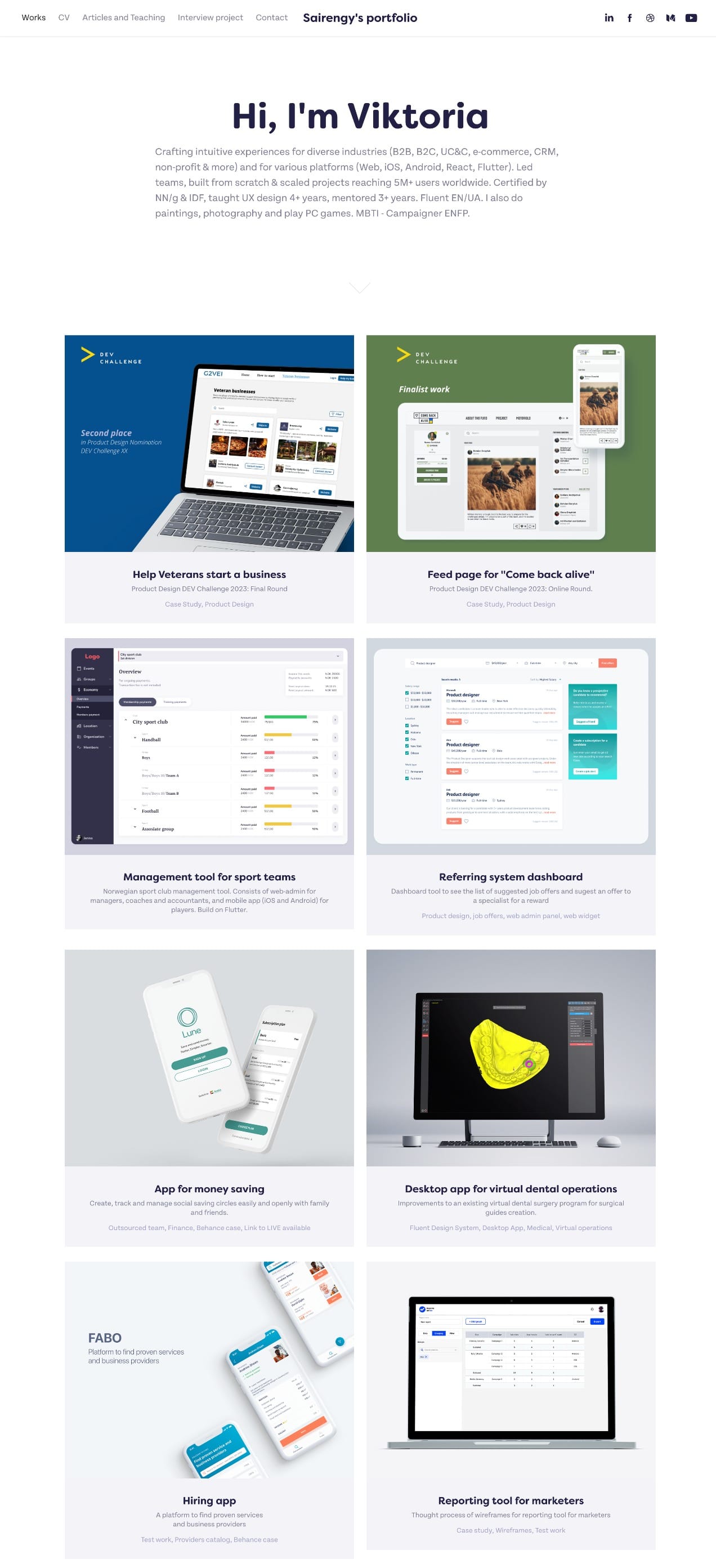 Sairengy-s-Portfolio portfolio screenshot