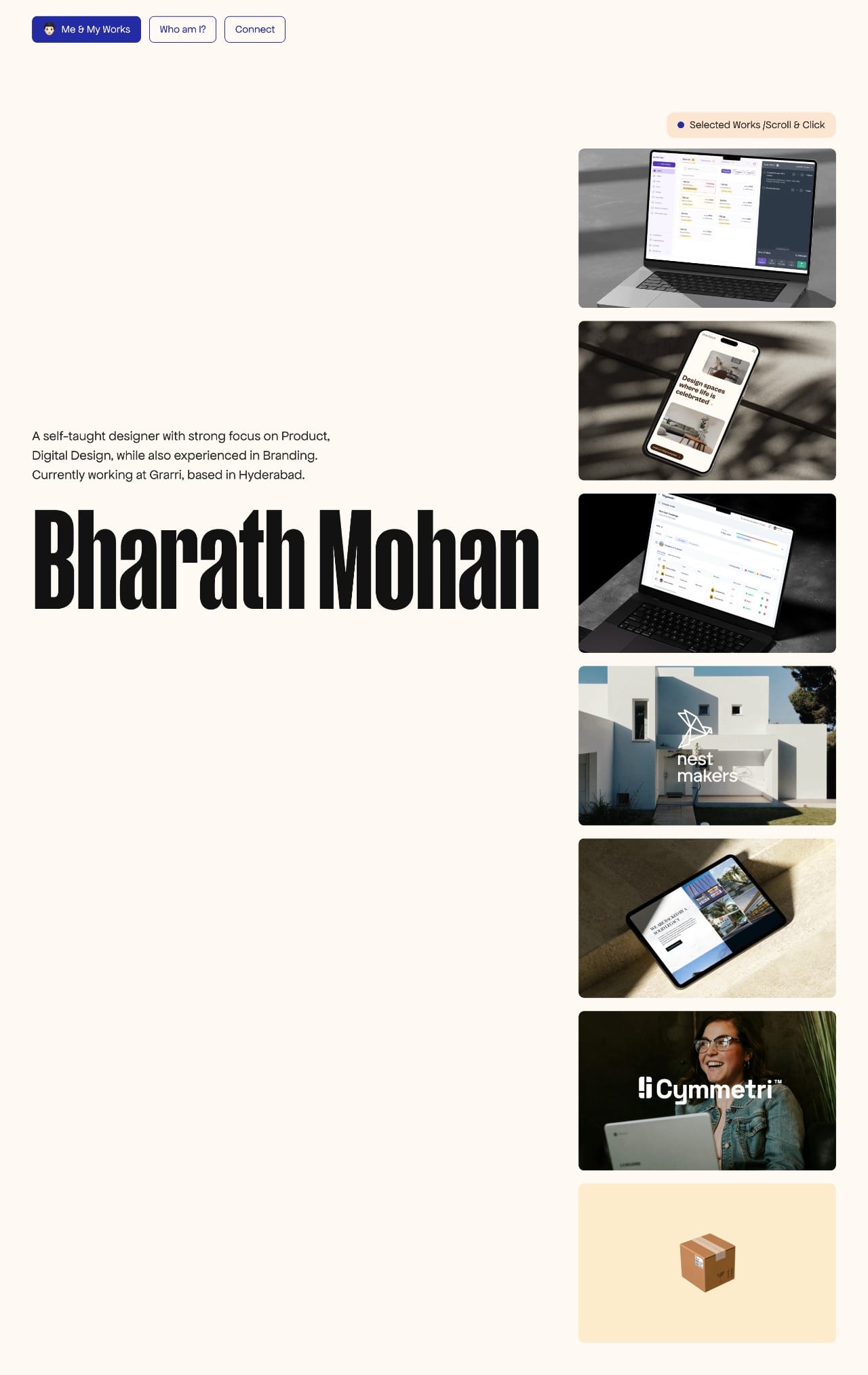 Bharath portfolio screenshot