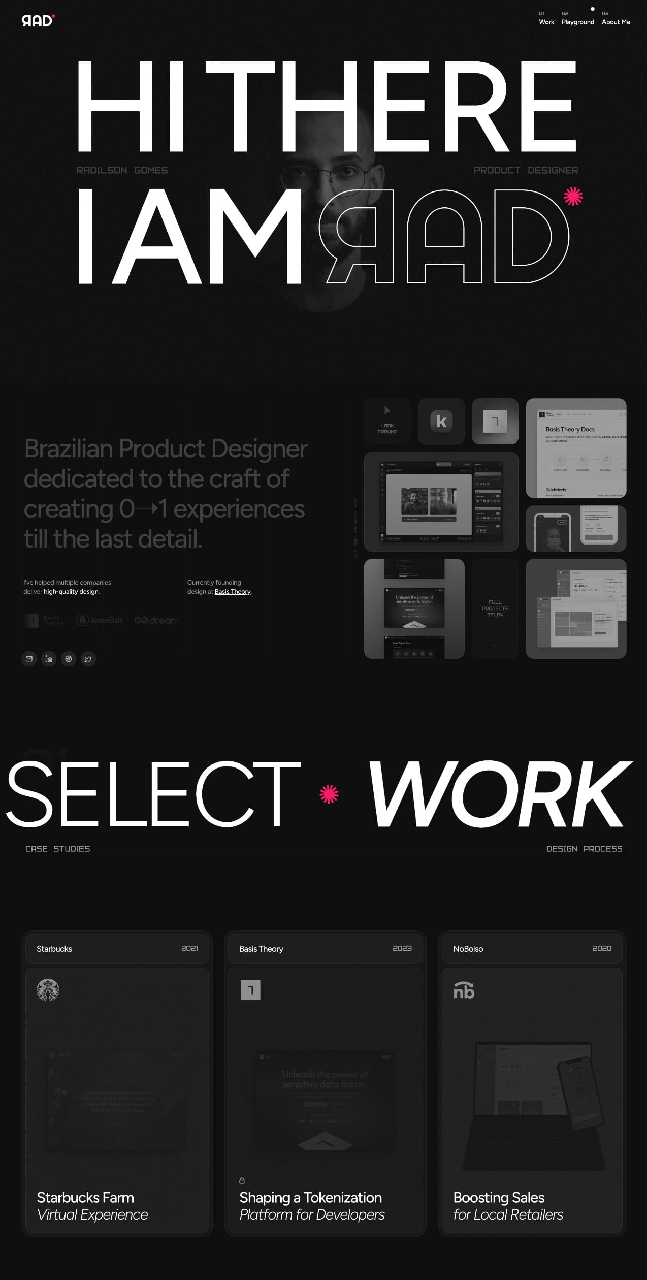 Radilson Gomes portfolio screenshot