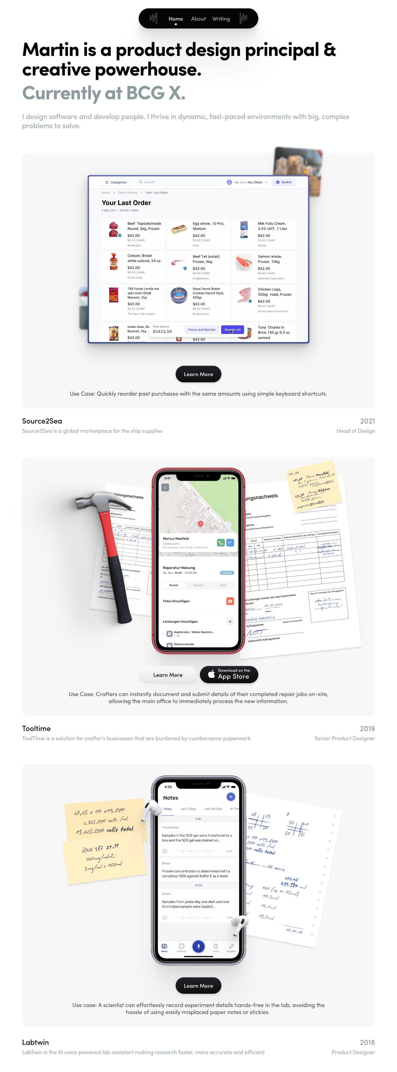 Martin Merschroth portfolio screenshot