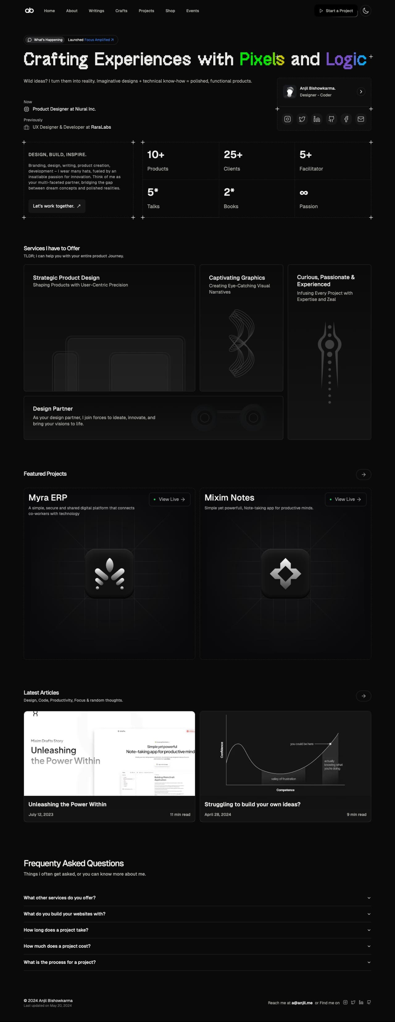 Anjil Bishowkarma portfolio screenshot