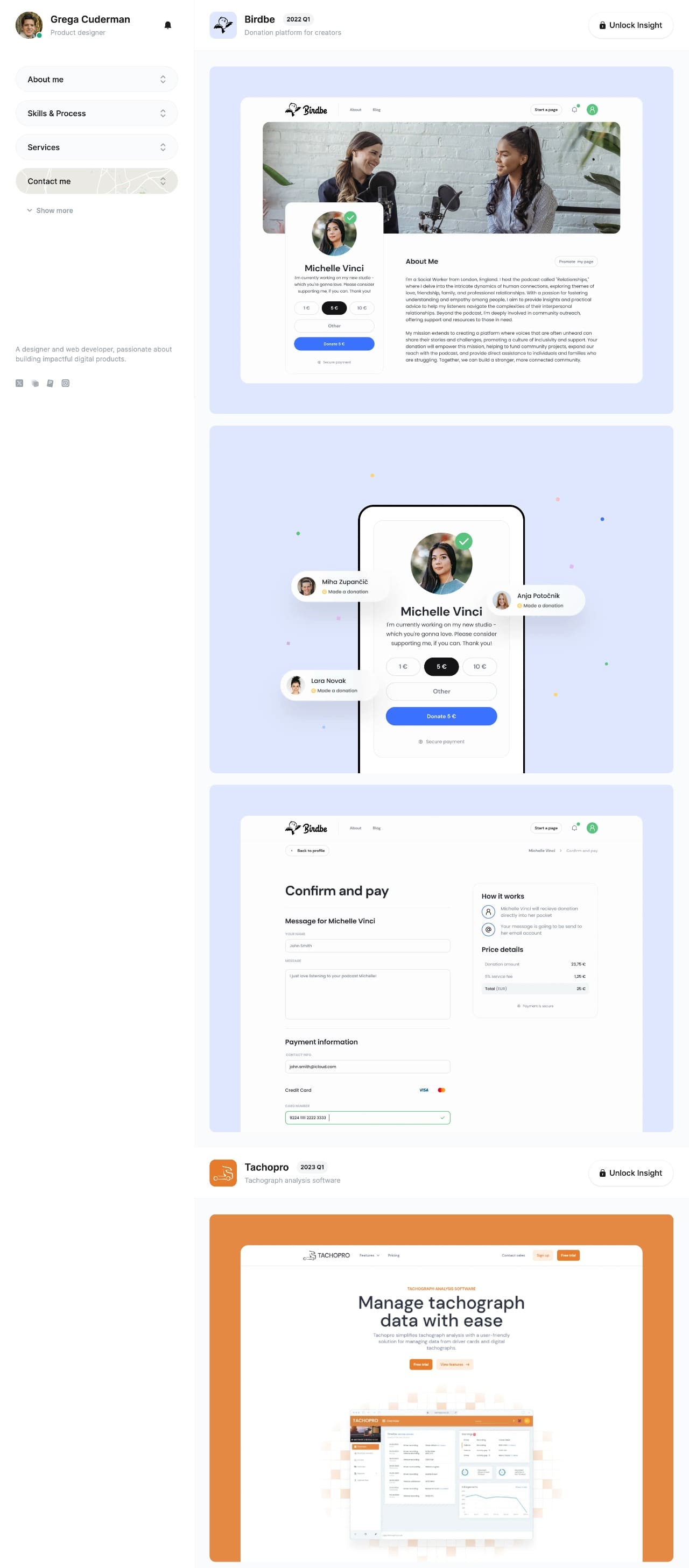 Grega Cuderman portfolio screenshot