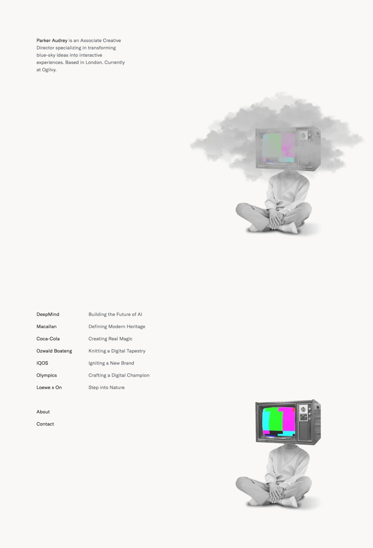 Parker Audrey portfolio screenshot