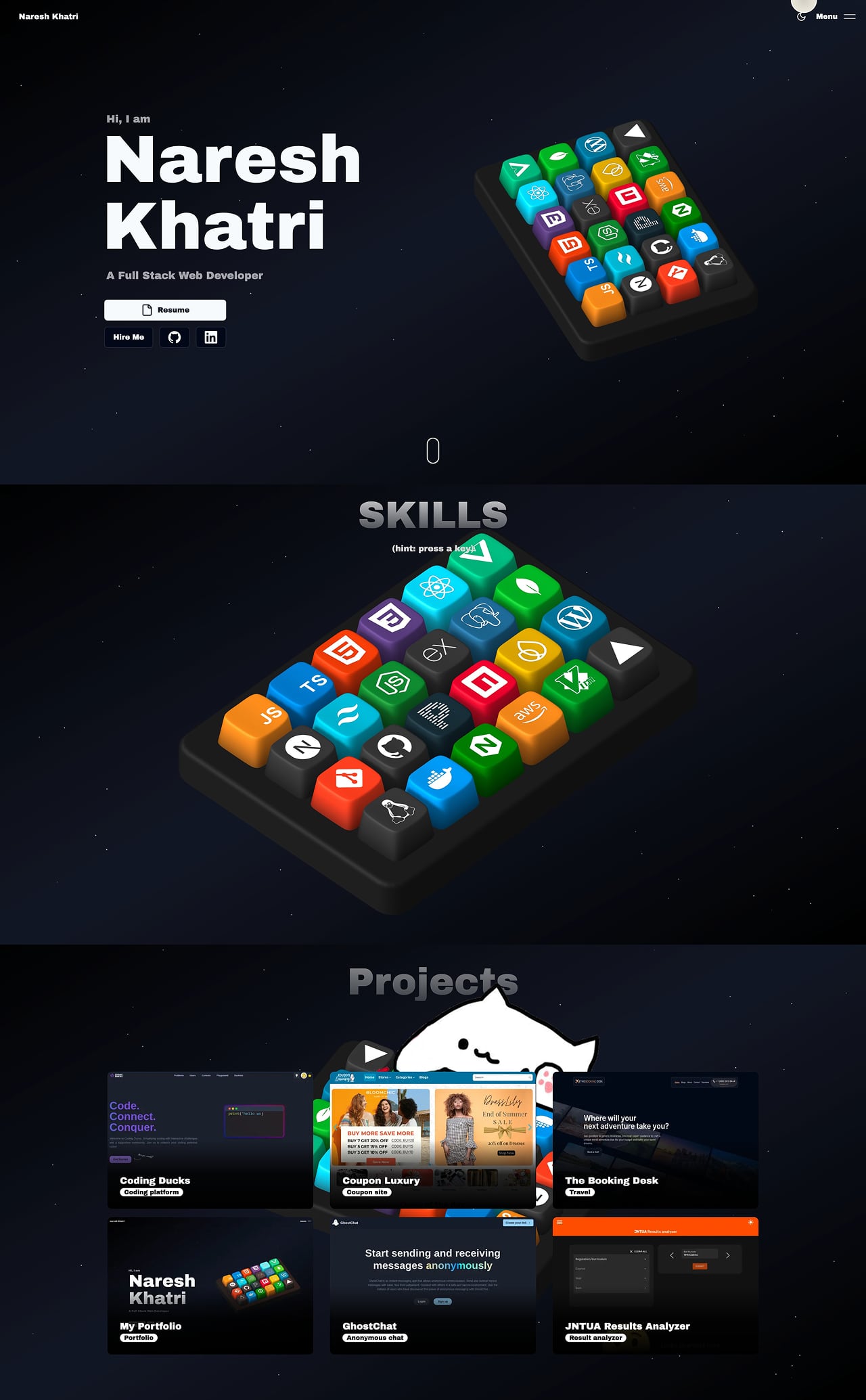 Naresh Khatri portfolio screenshot