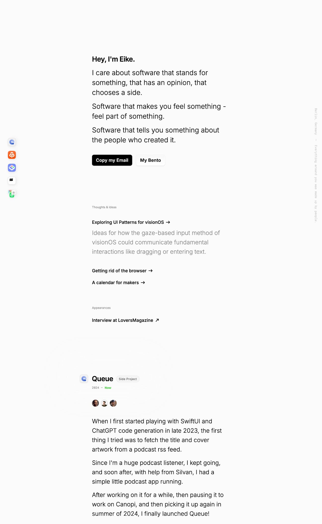 Eike Drescher portfolio screenshot