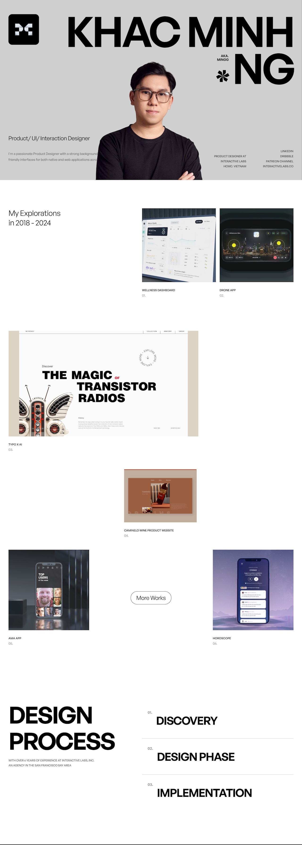 Khac Minh Nguyen portfolio screenshot